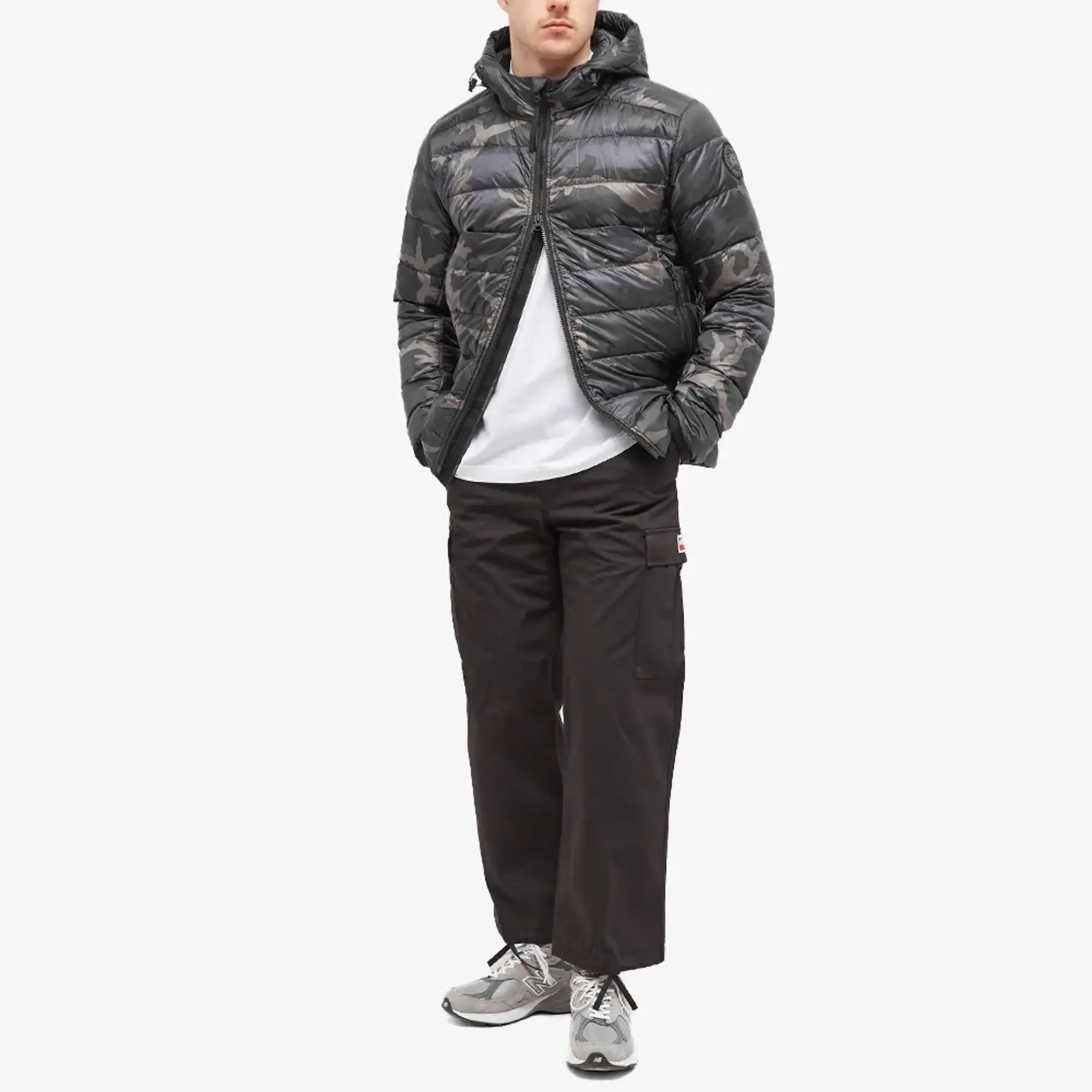 Canada Goose Men's Black Disc Crofton Hoodie Black Classic Camo