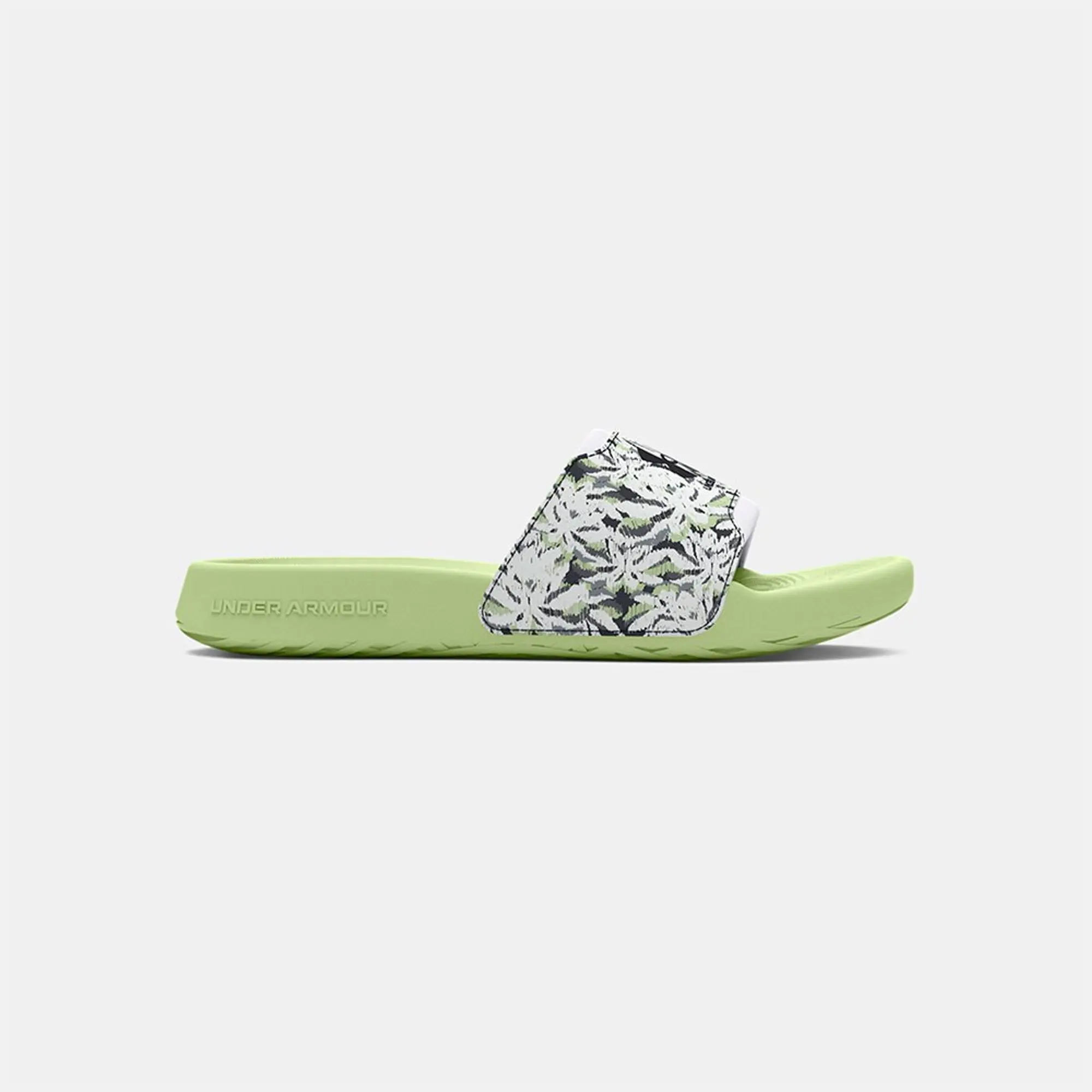 Women's  Under Armour  Ignite Select Graphic Slides Retro Green / White / Anthracite 4.5