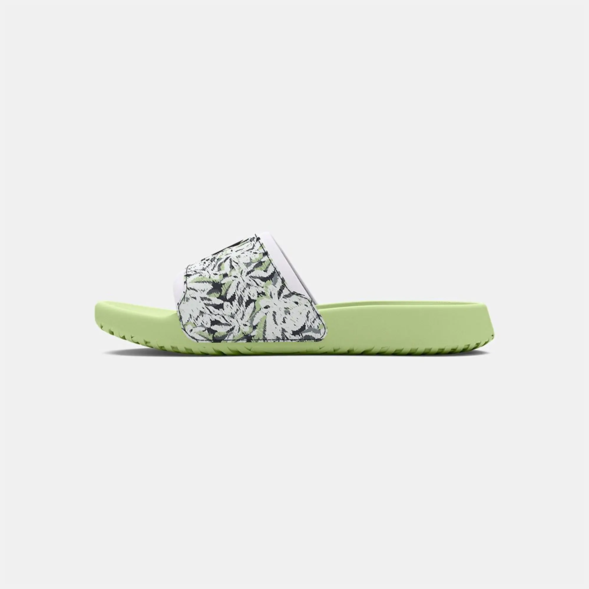 Women's  Under Armour  Ignite Select Graphic Slides Retro Green / White / Anthracite 4.5