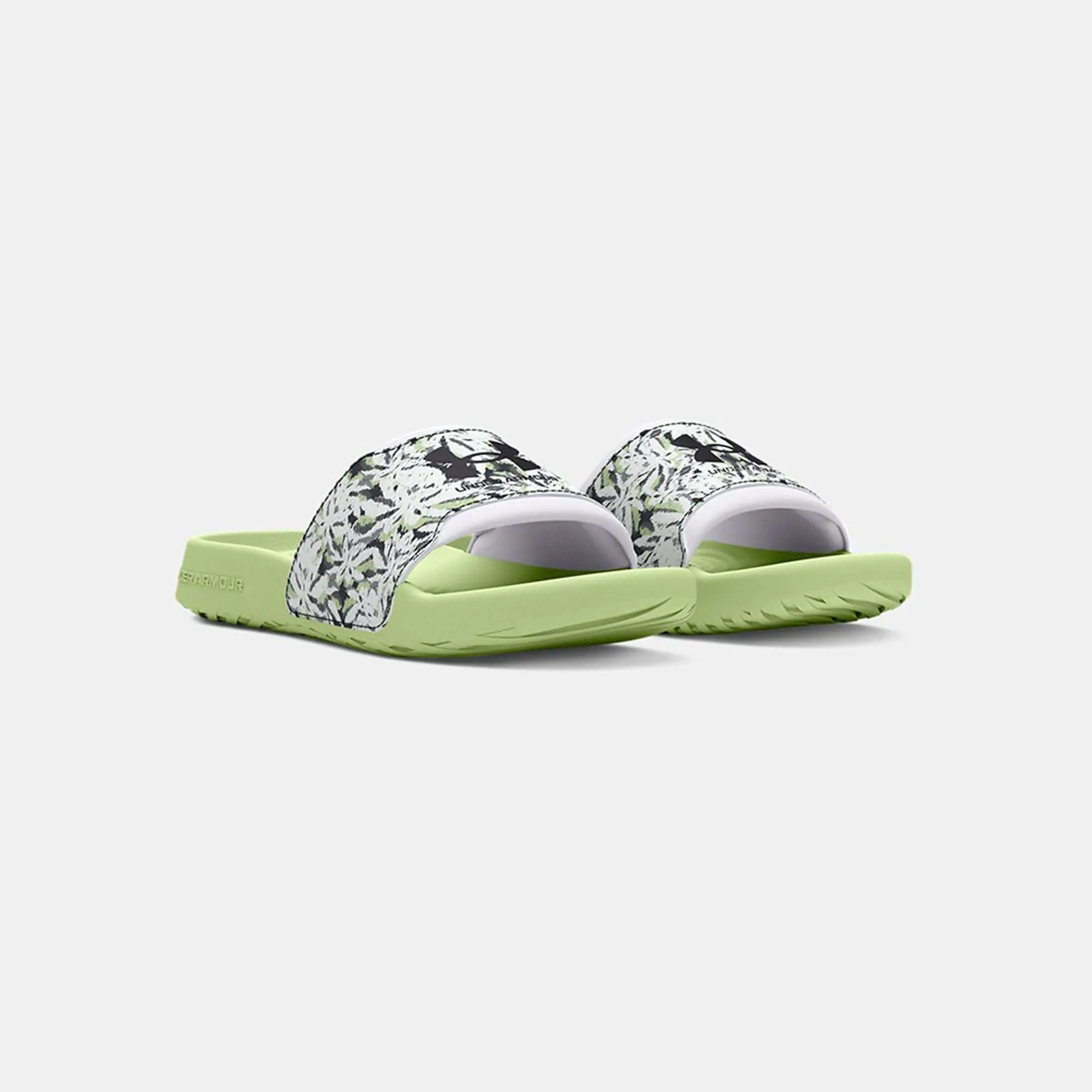 Women's  Under Armour  Ignite Select Graphic Slides Retro Green / White / Anthracite 4.5