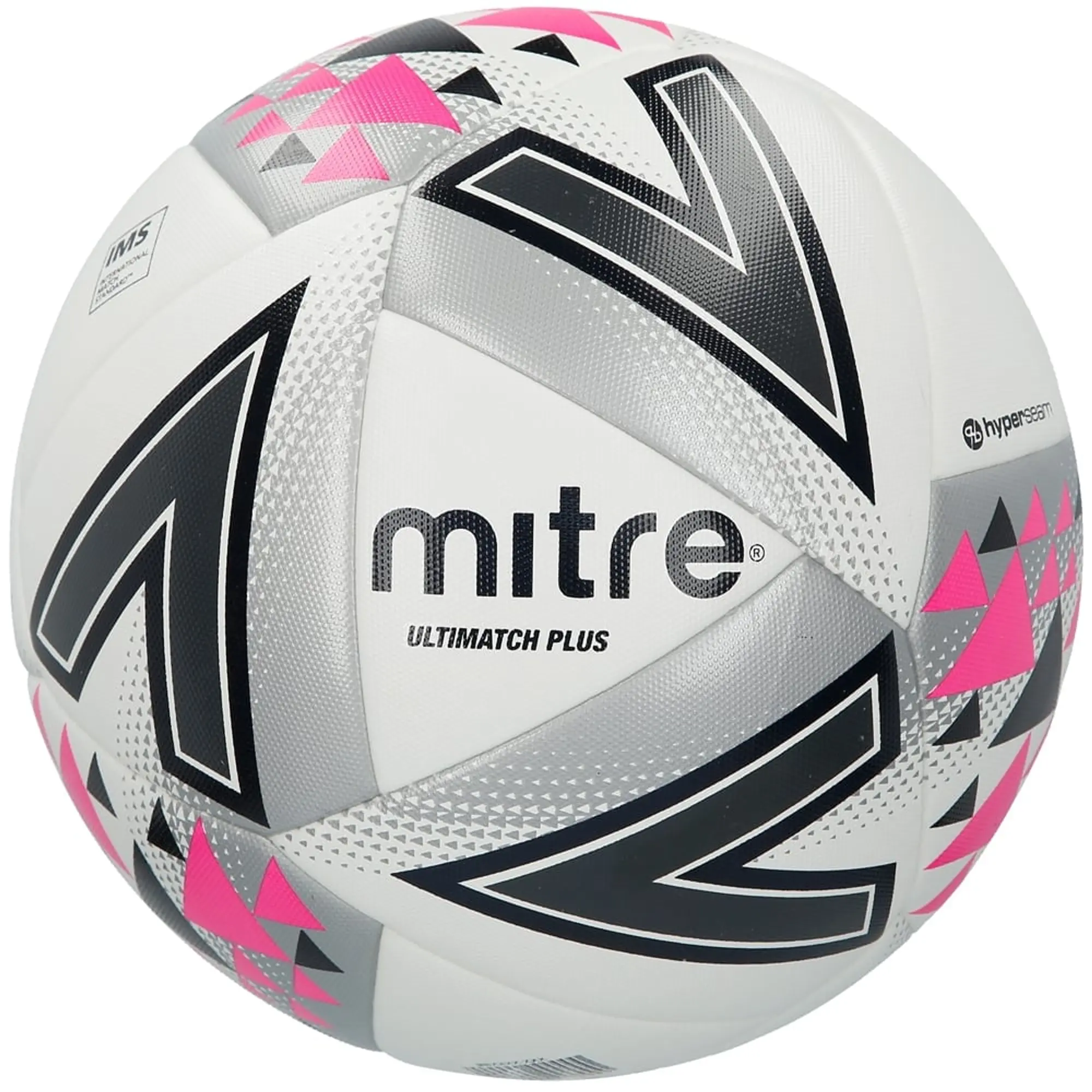 Mitre Ultimatch Plus Football - Yellow/Orange/Pink