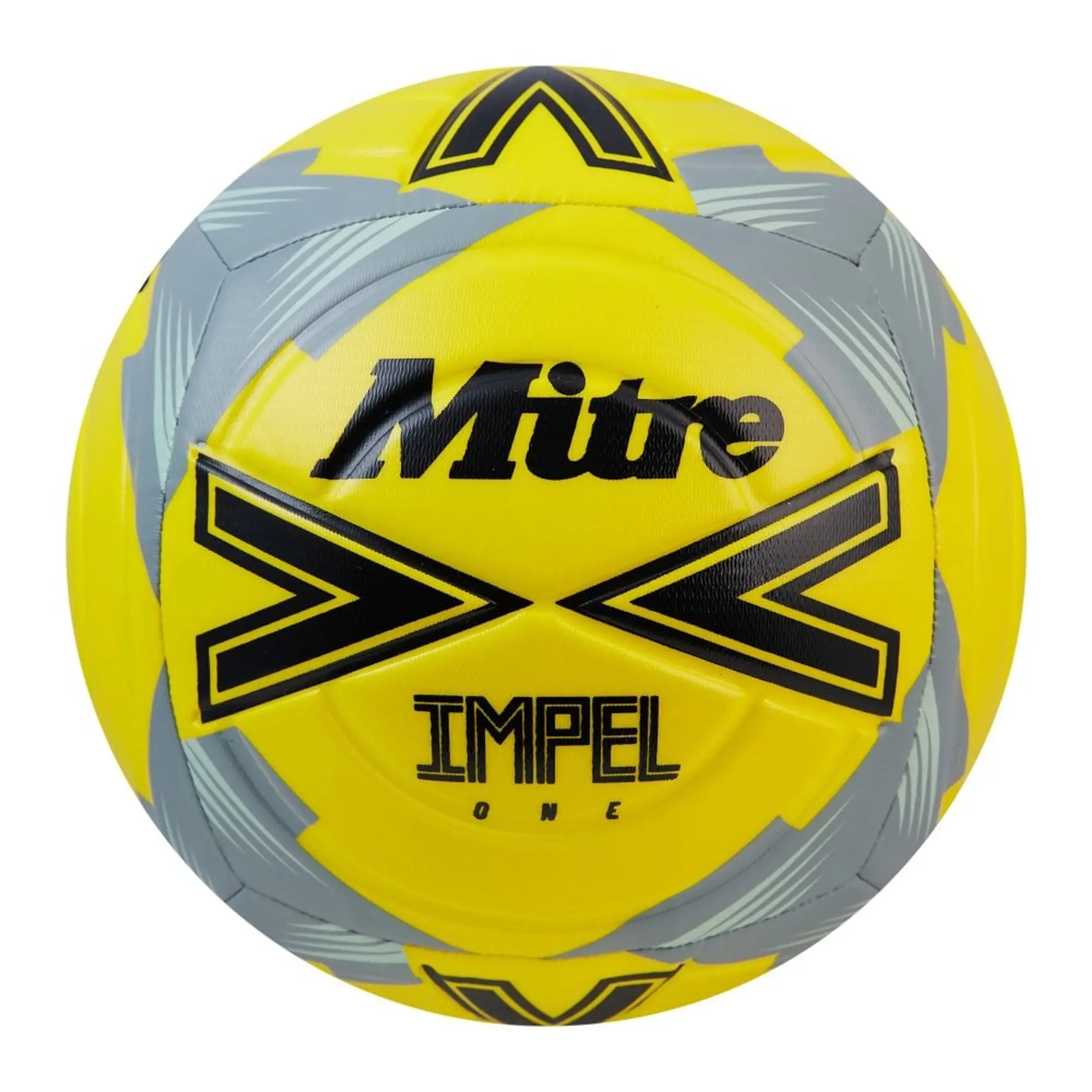 Mitre Impel One Football - FLUO YELLOW/BLACK/CIRCULAR GREY