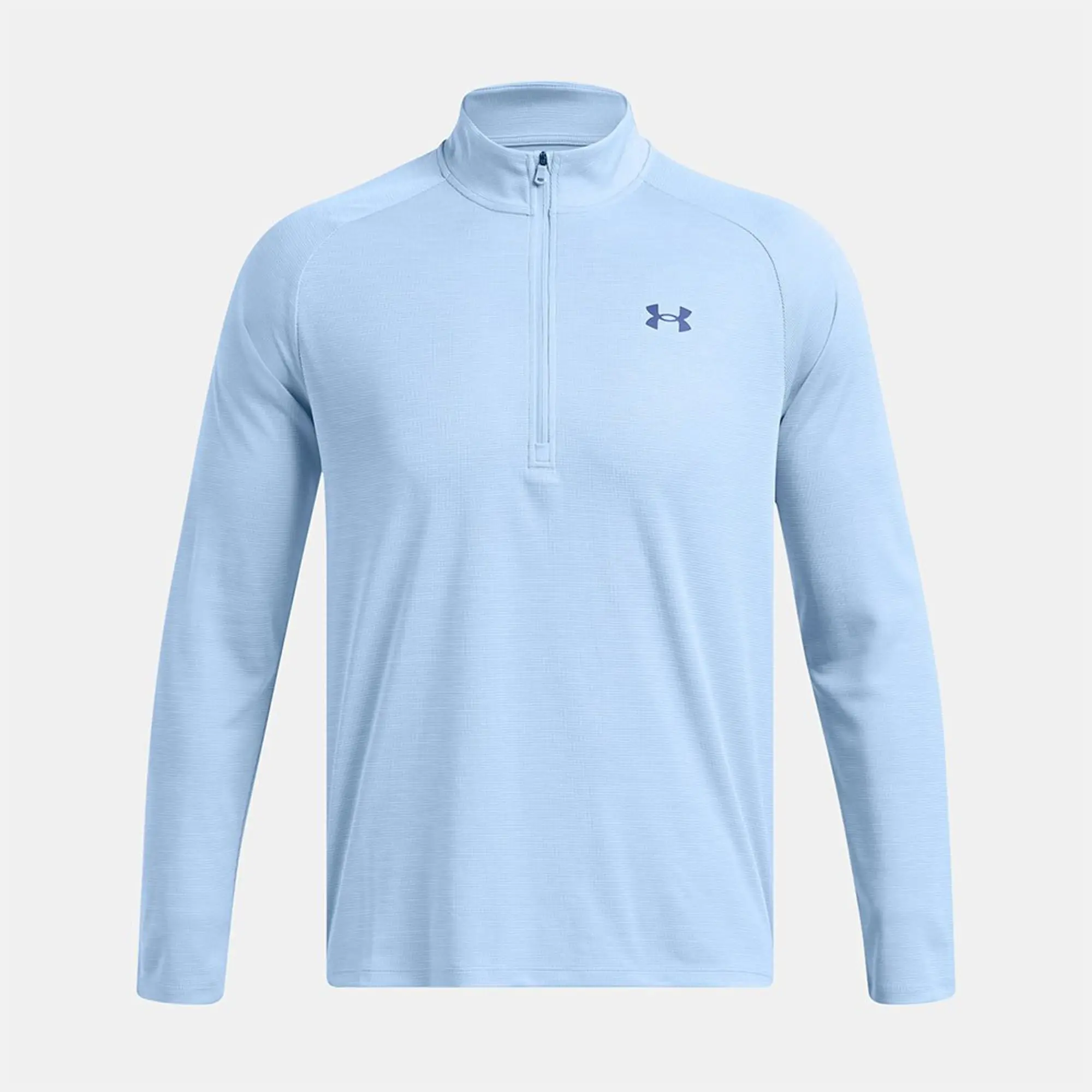 Under Armour UA Tech Textured Half Zip Top - Blue - Size L - Blue