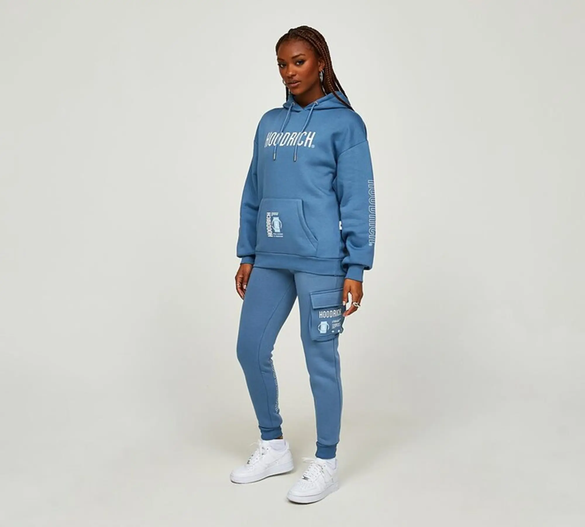 Hoodrich Womens OG Azure V2 Overhead Hoodie - Blue - Size M - Blue