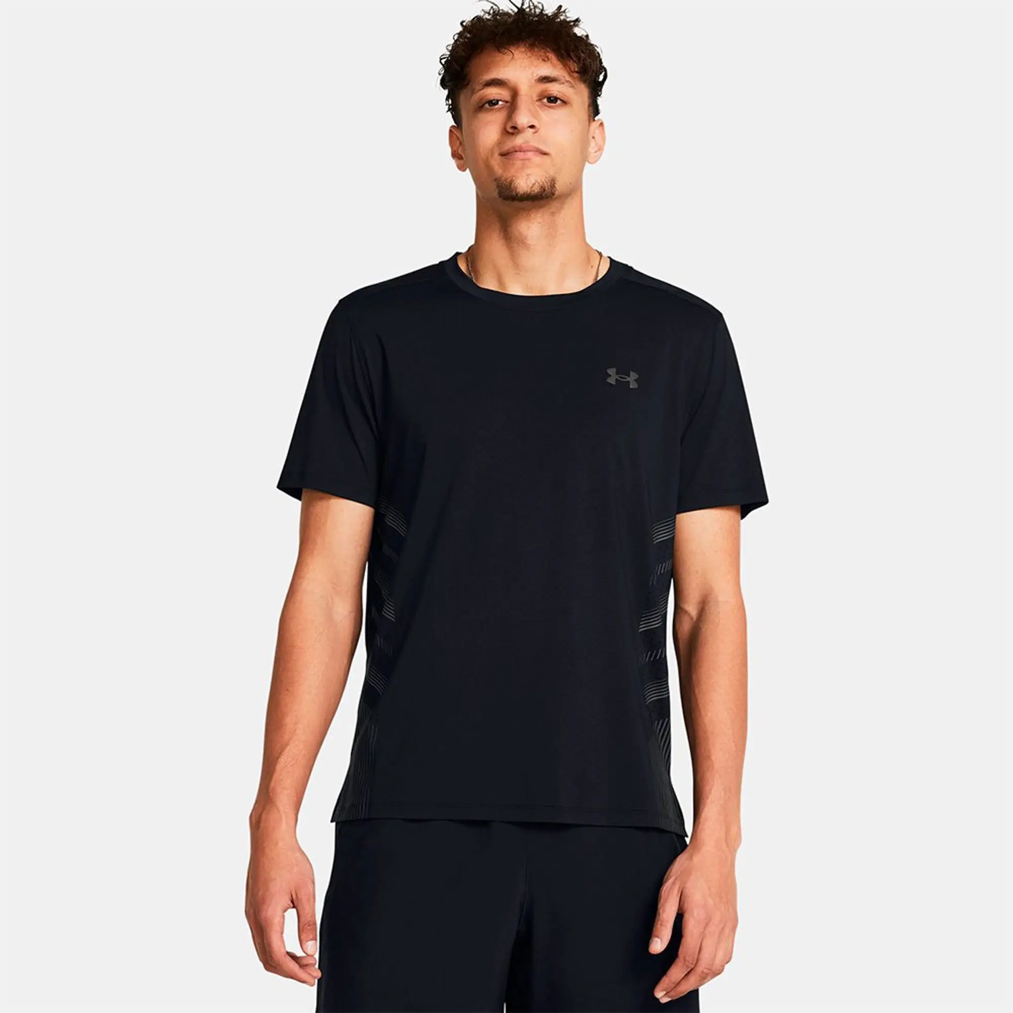 Men's  Under Armour  Launch Elite Graphic Short Sleeve Black / Castlerock / Reflective S
