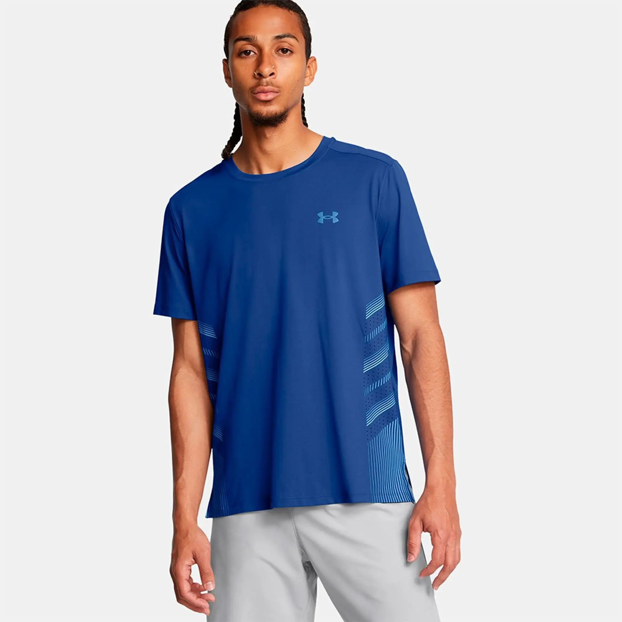 Men's  Under Armour  Launch Elite Graphic Short Sleeve Tech Blue / Horizon Blue / Reflective M
