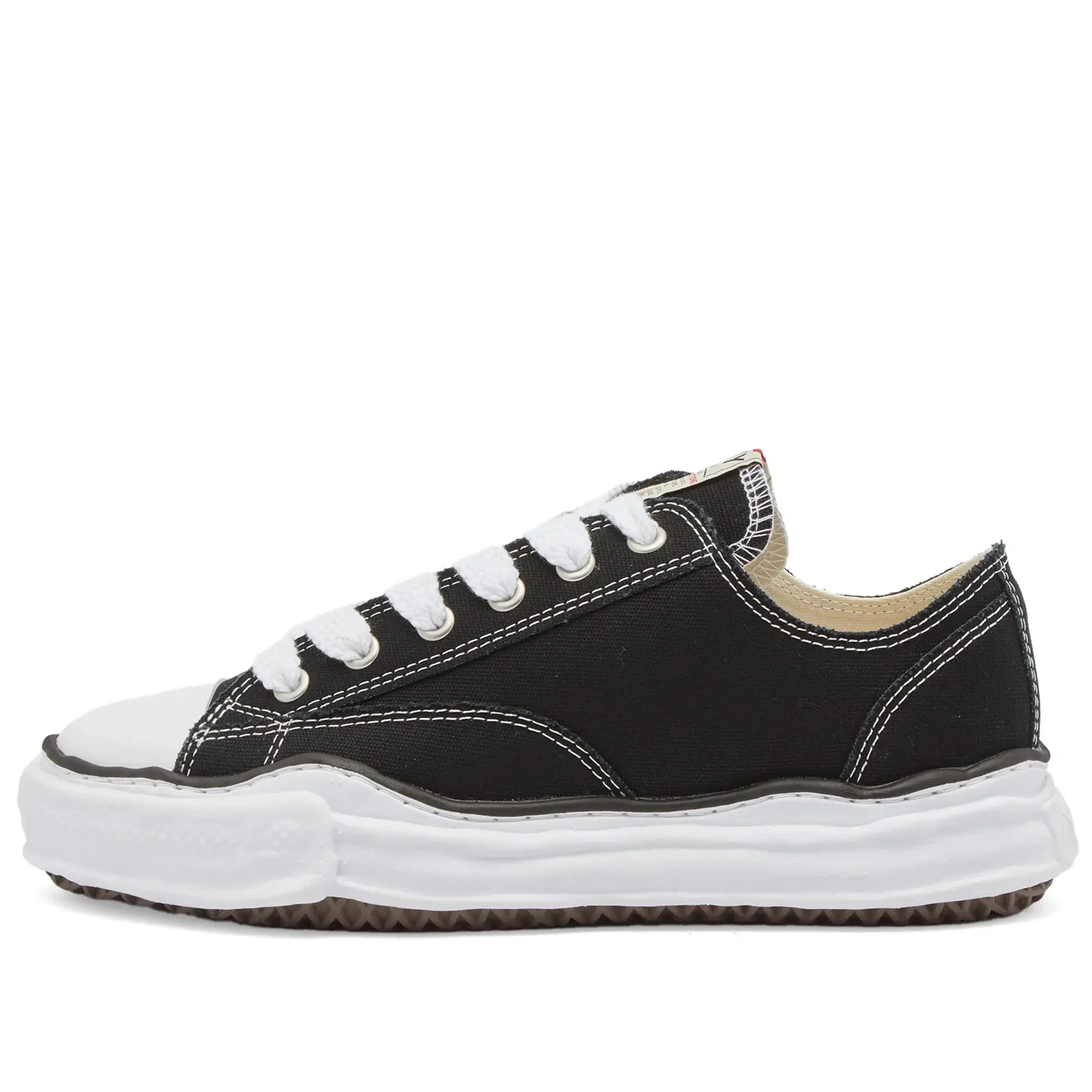 Maison MIHARA YASUHIRO Men's Original Sole Canvas Low Sneaker Black