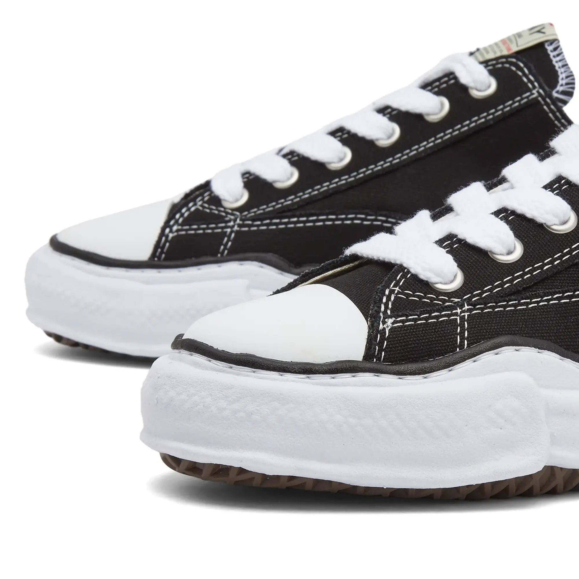 Maison MIHARA YASUHIRO Men's Original Sole Canvas Low Sneaker Black