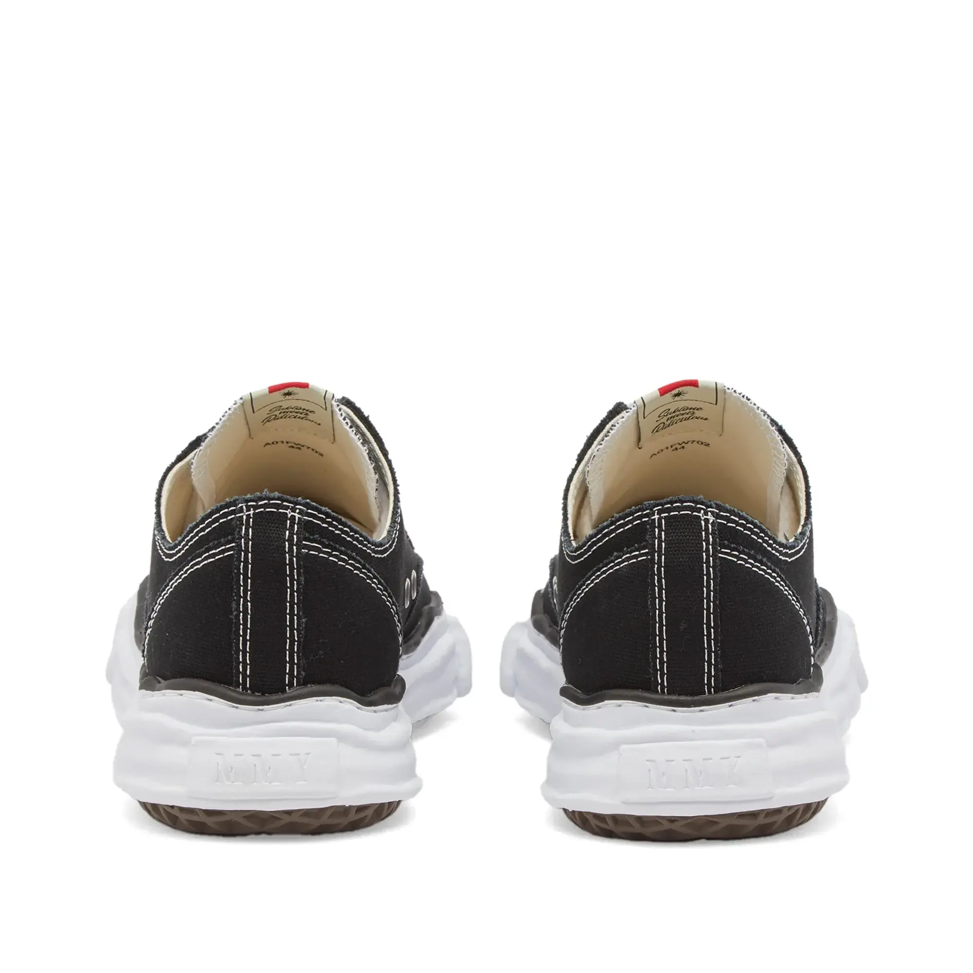 Maison MIHARA YASUHIRO Men's Original Sole Canvas Low Sneaker Black