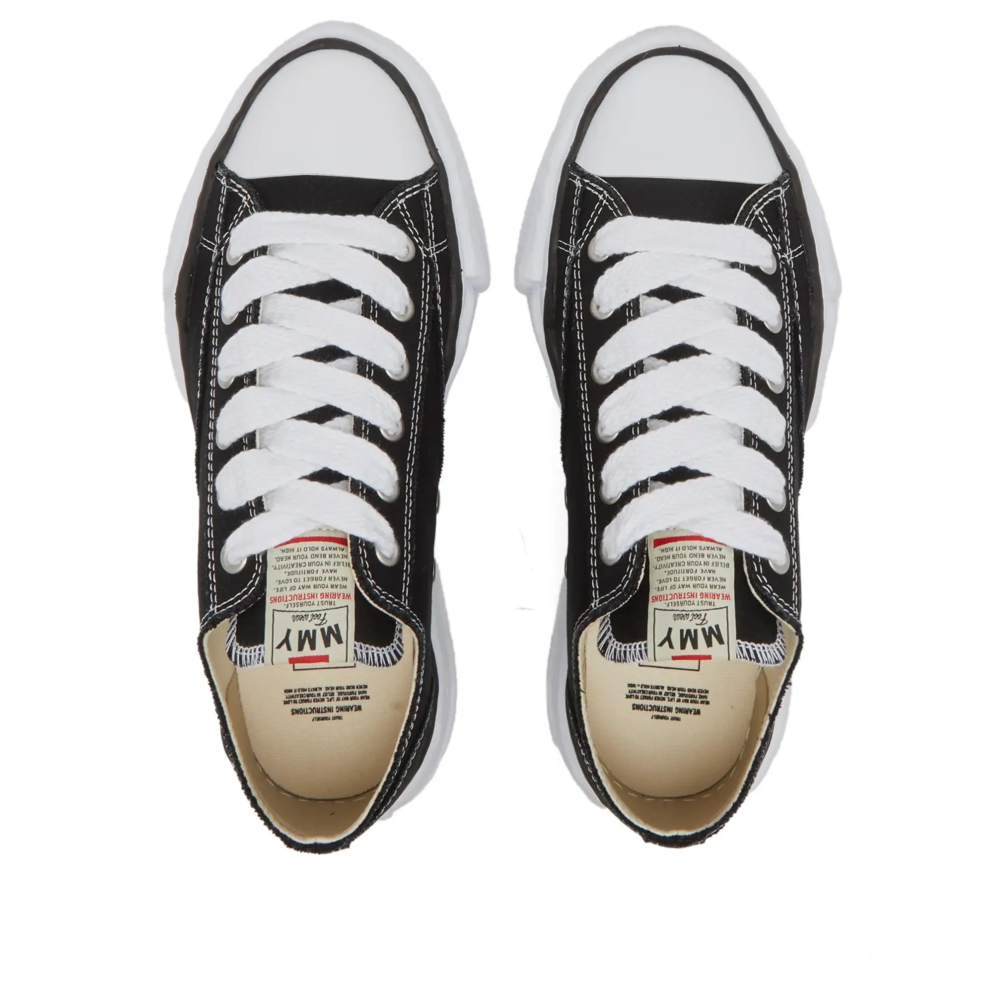 Maison MIHARA YASUHIRO Men's Original Sole Canvas Low Sneaker Black