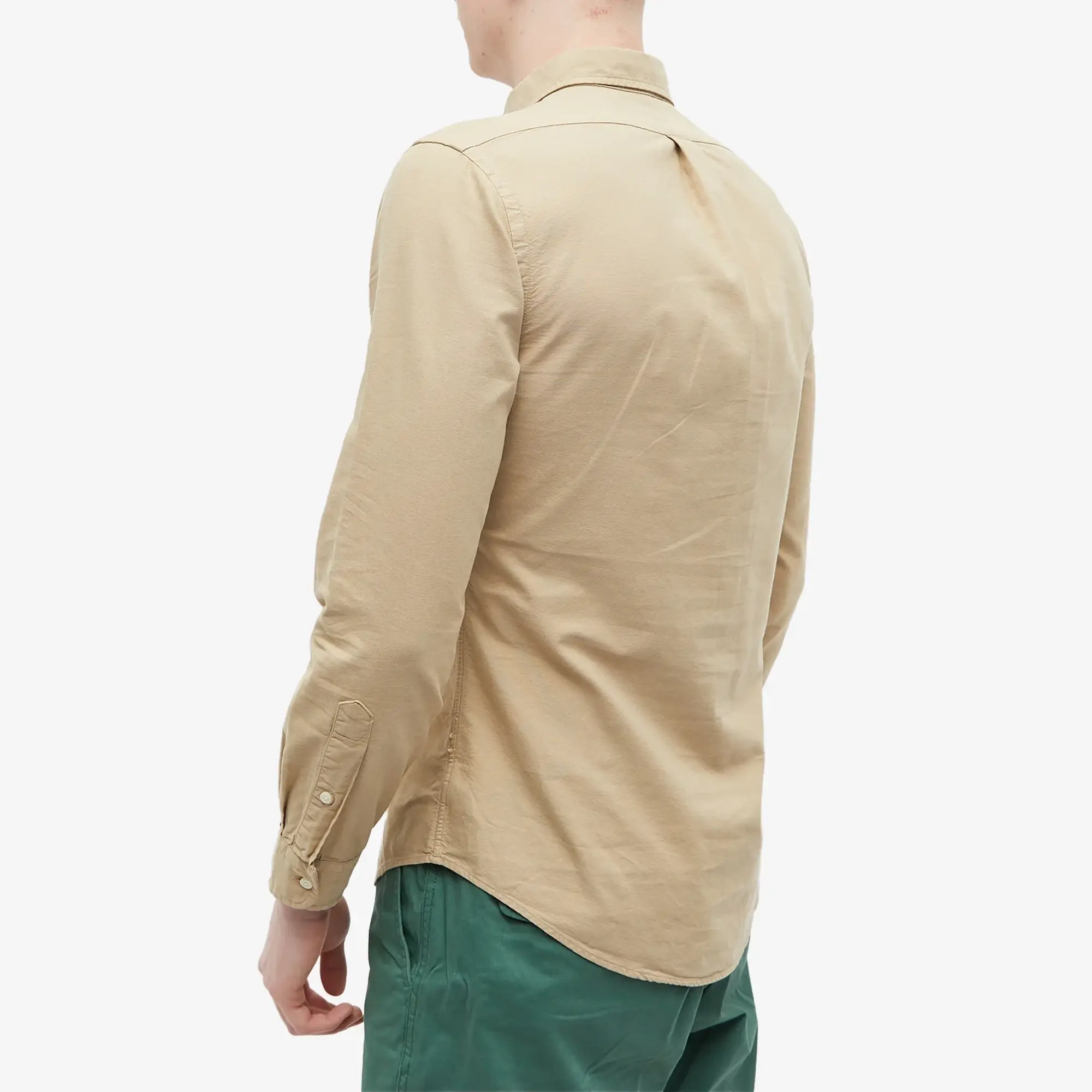 Polo Ralph Lauren Men's Garment Dye Button Down Shirt Surrey Tan