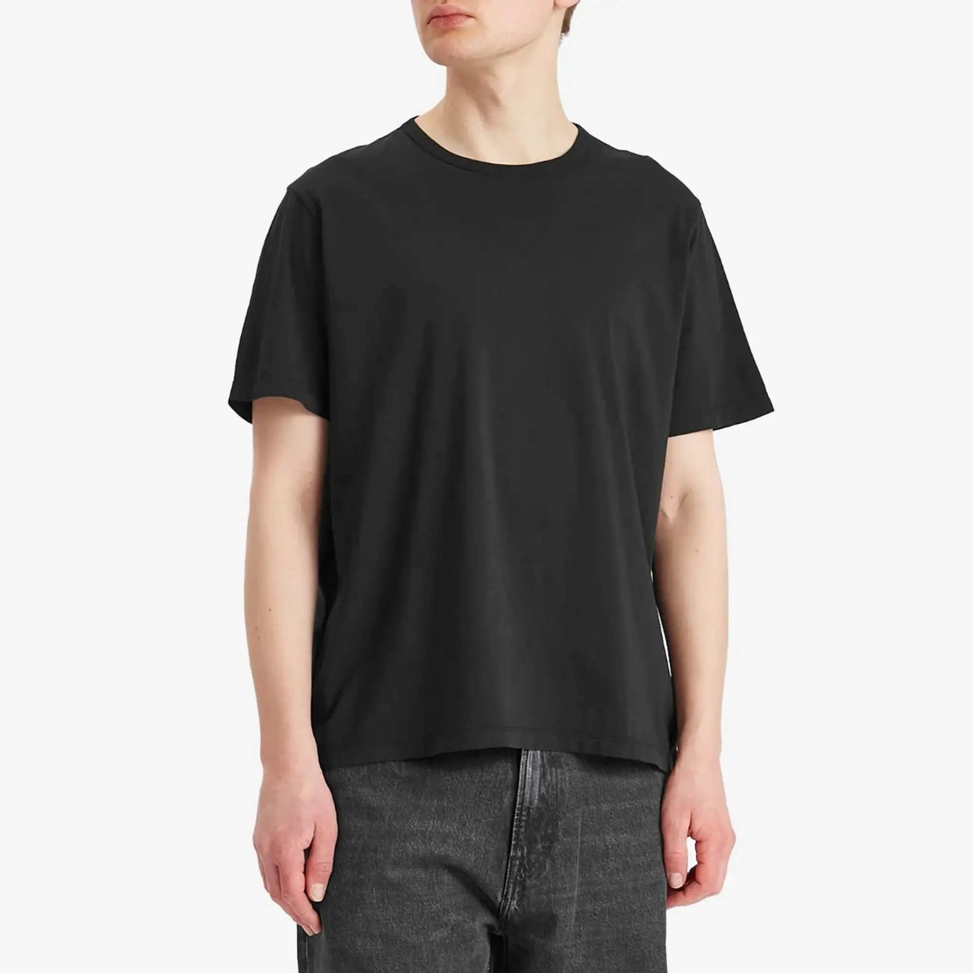 Our Legacy Men's New Box T-Shirt Black Clean Jersey