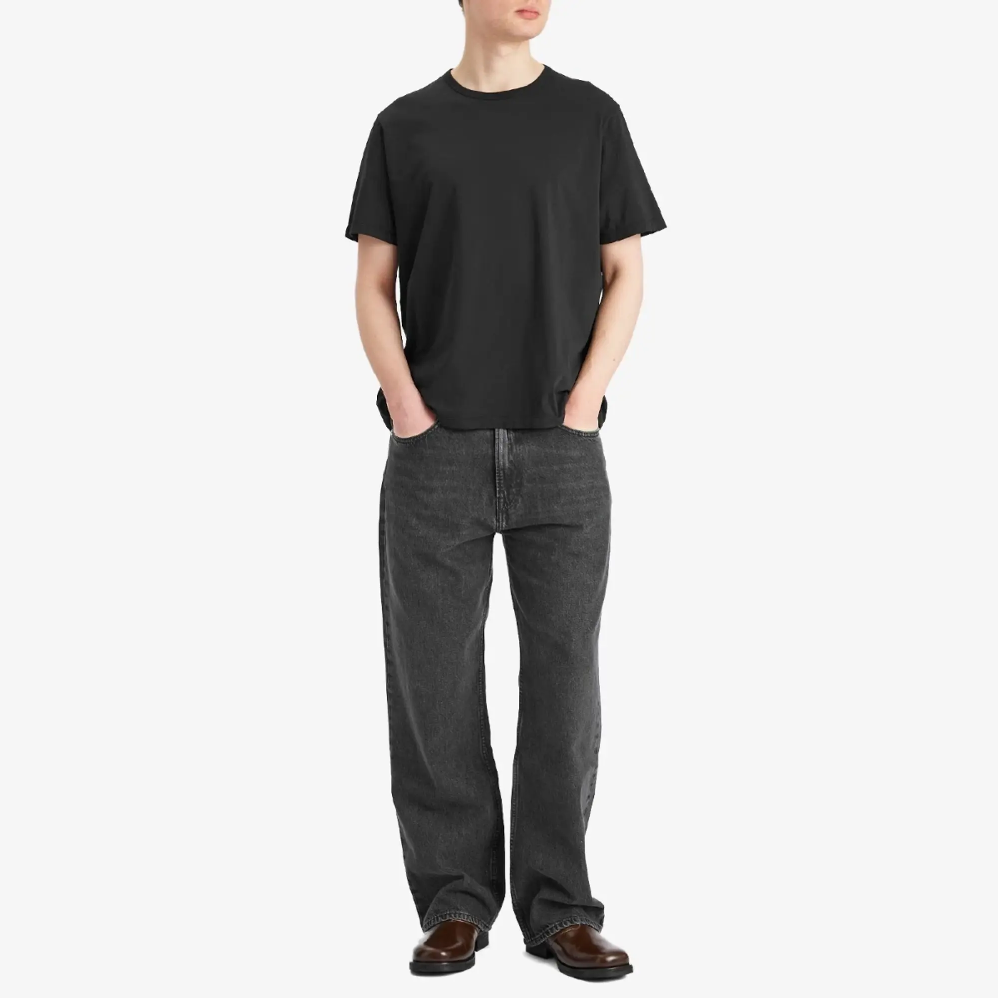 Our Legacy Men's New Box T-Shirt Black Clean Jersey