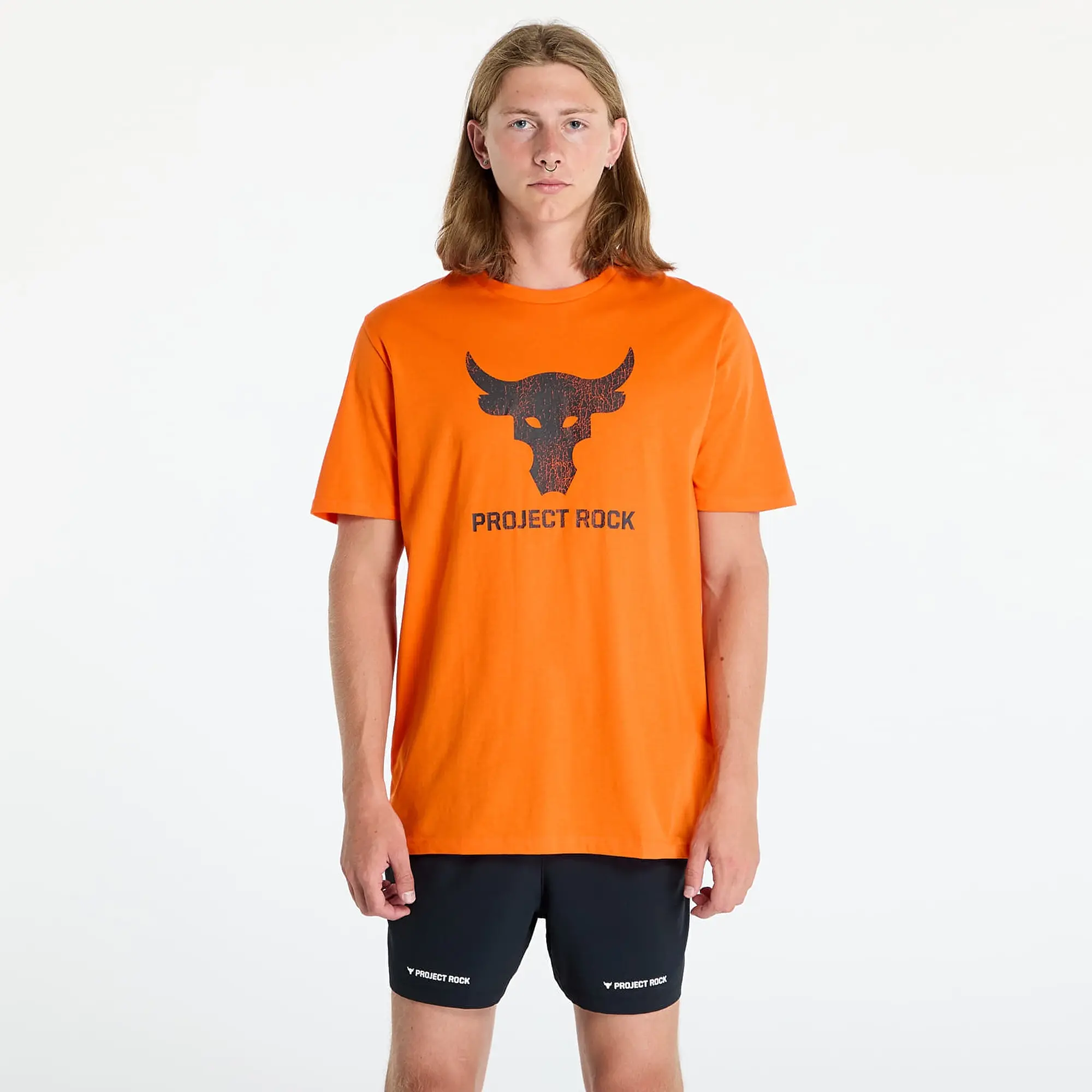 Under Armour Men's Project Rock Payoff Graphic Short Sleeve Team Orange / Black S