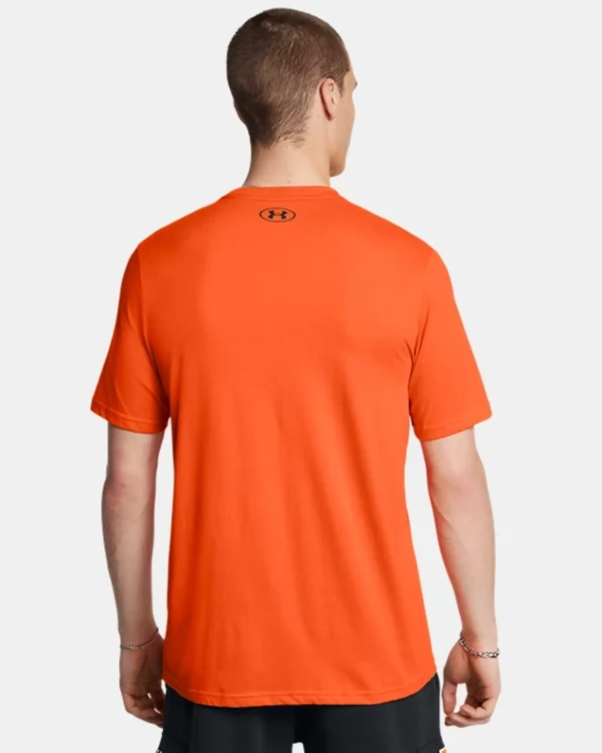 Under Armour Men's Project Rock Payoff Graphic Short Sleeve Team Orange / Black S