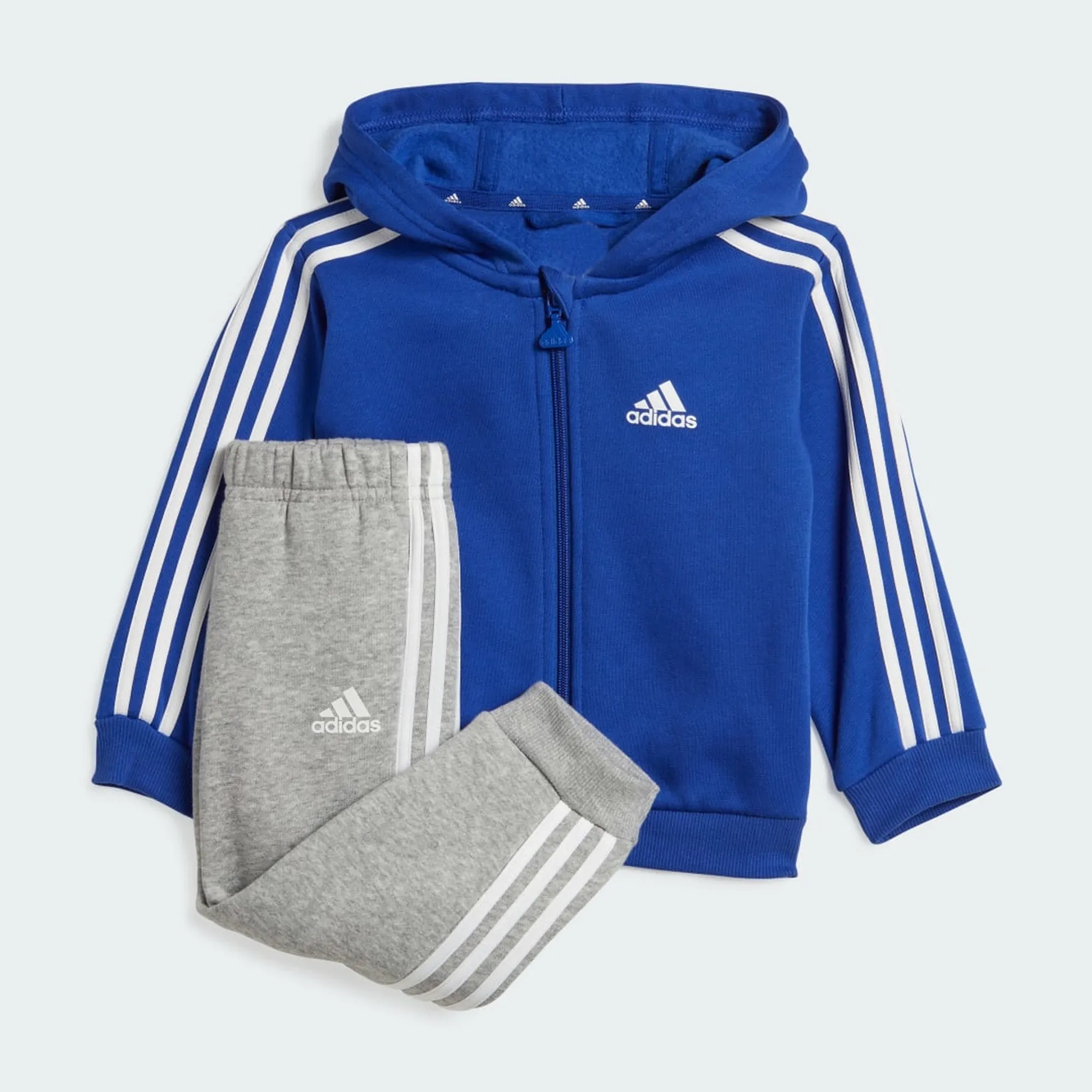 Boys, adidas Sportswear Infant Essentials Full Zip And Jogger Set - Blue, Blue