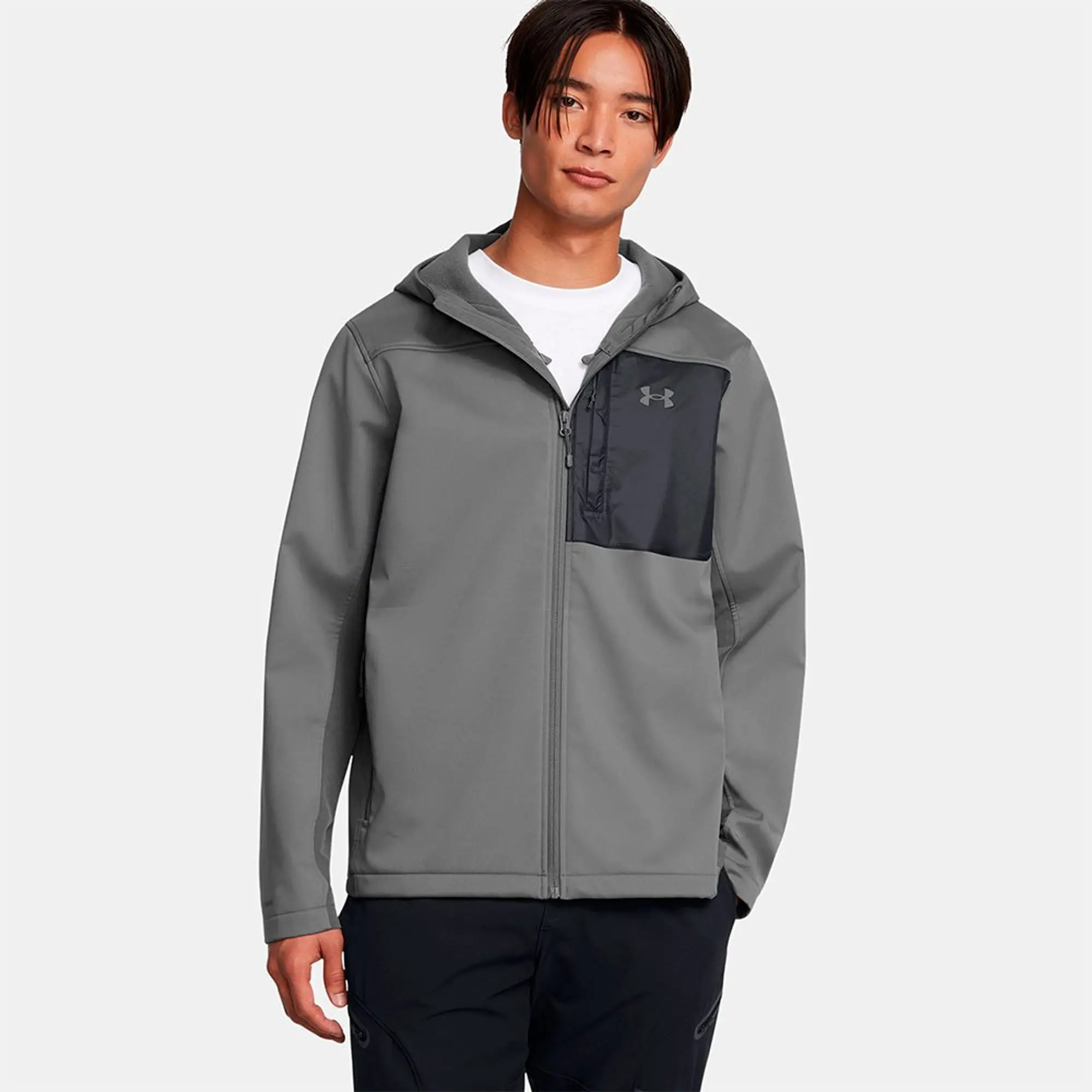 Men's  Under Armour  Storm ColdGear® Infrared Shield 2.0 Hooded Jacket Castlerock / Black / Castlerock L