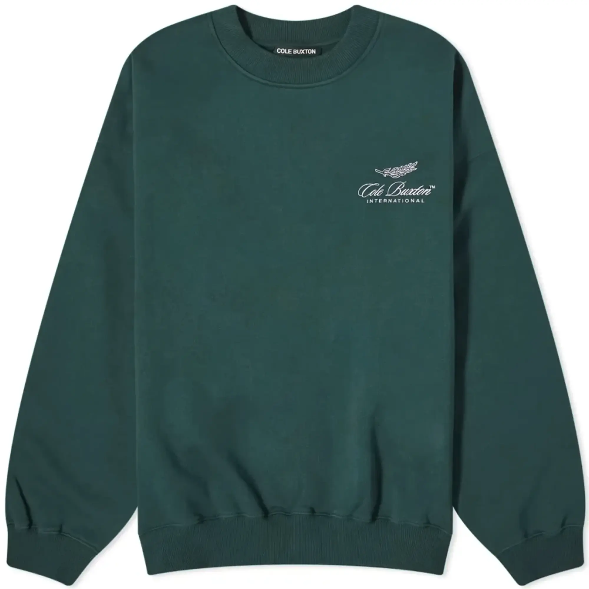 Cole Buxton Men's International Crew Sweat Forest Green
