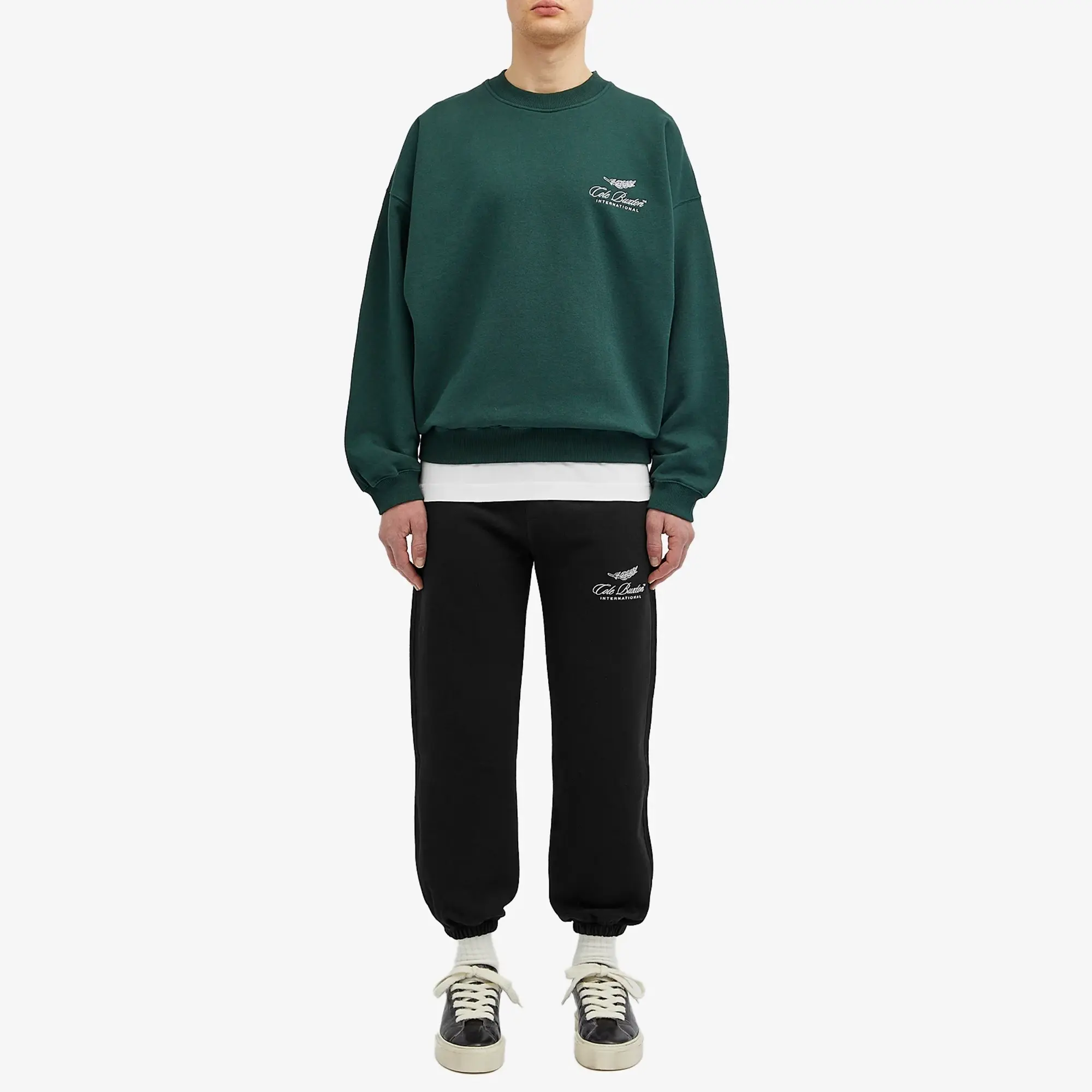 Cole Buxton Men's International Crew Sweat Forest Green