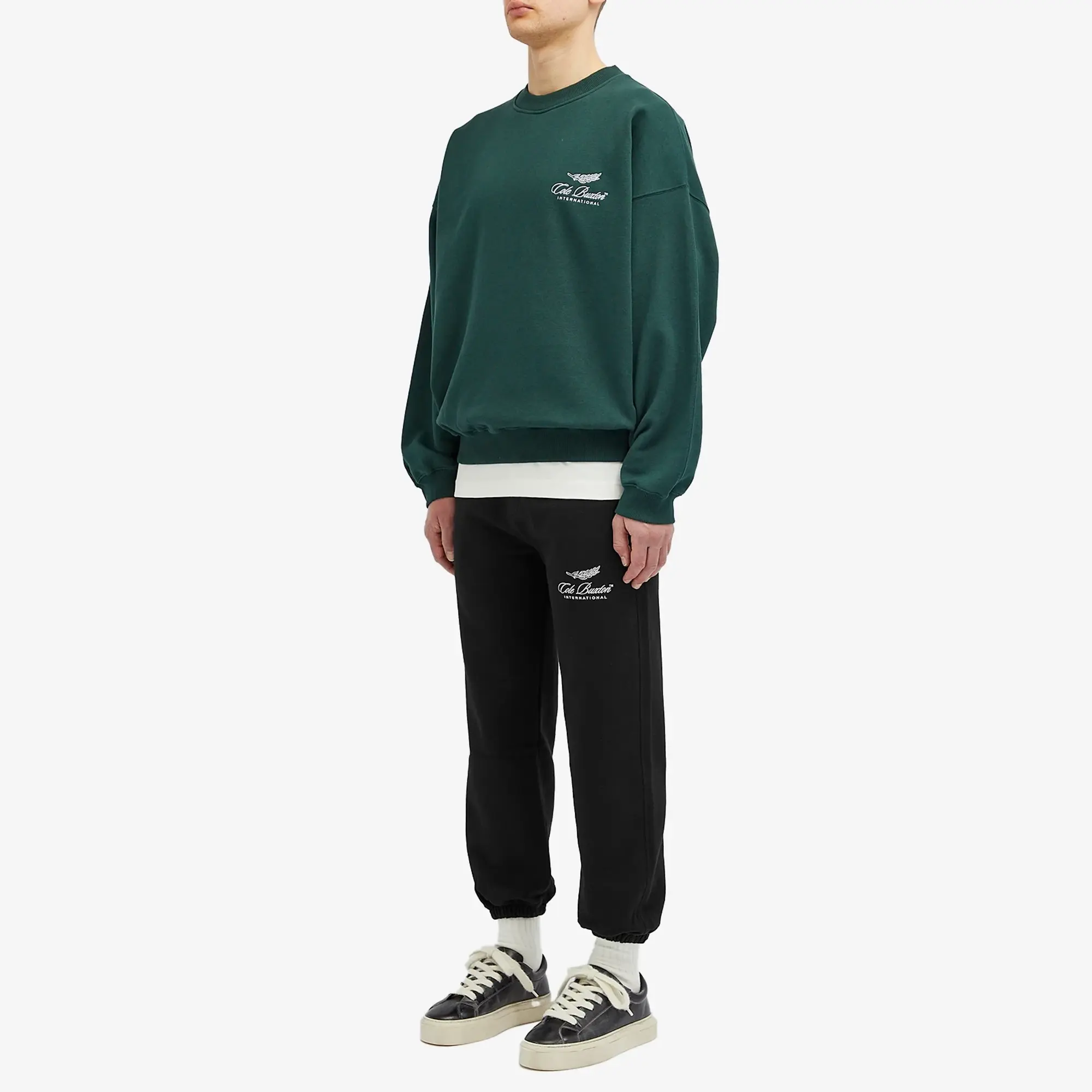 Cole Buxton Men's International Crew Sweat Forest Green