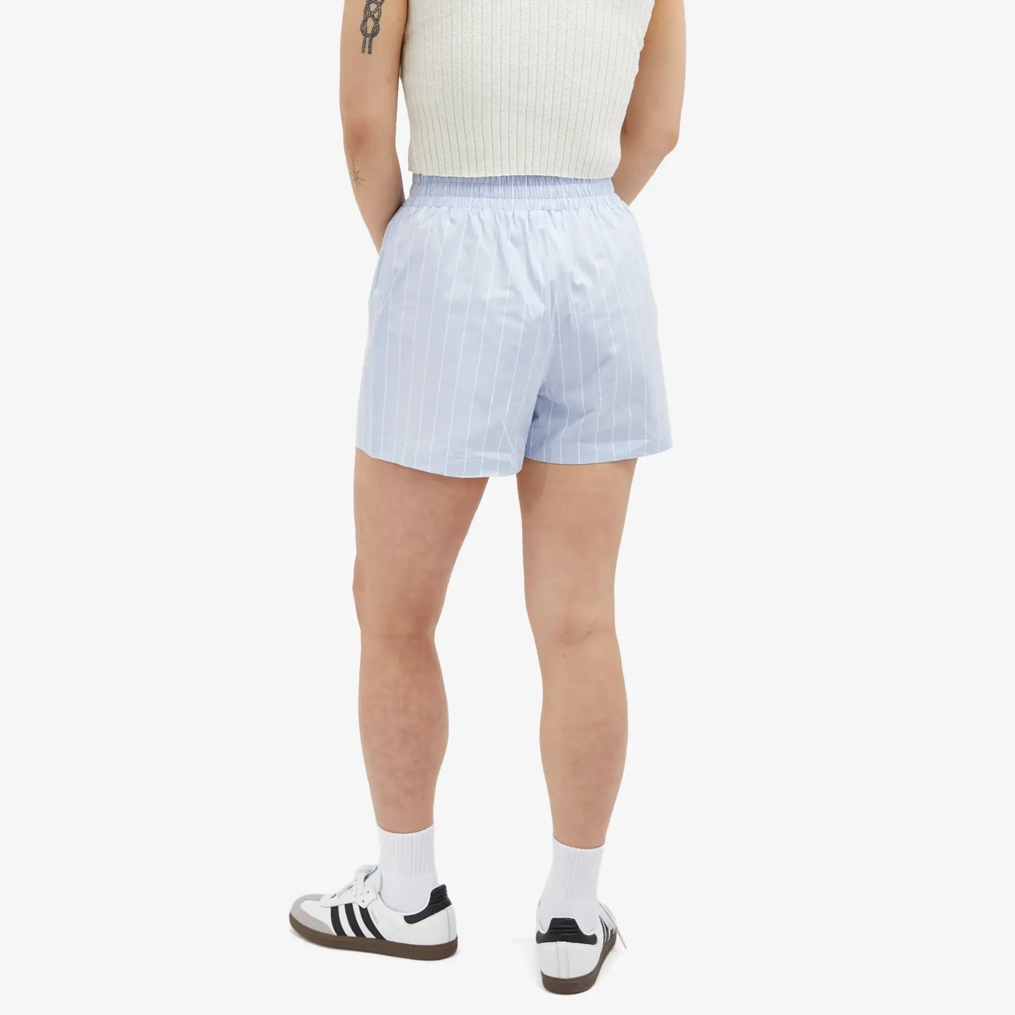Good American Women's Stripe Weekend Shorts Glass Stripe