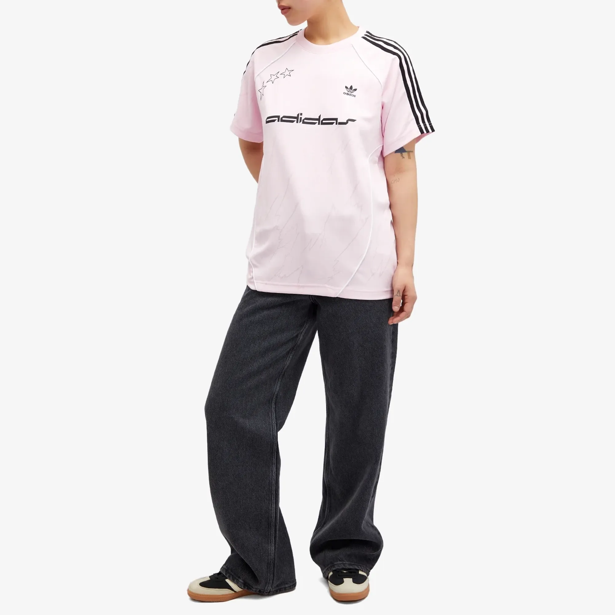 Adidas Women's Short Sleeve Football Jersey Clear Pink | IT9680