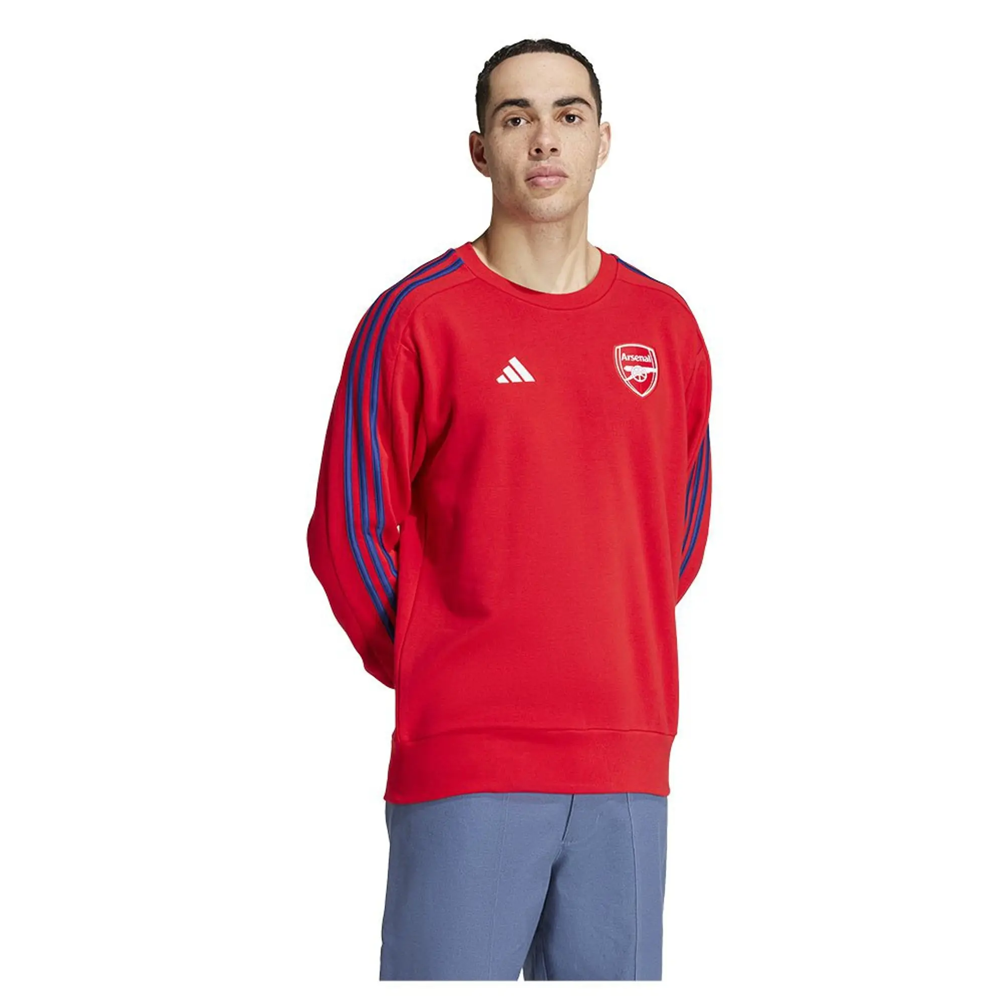 Arsenal DNA Sweat Top Red 2024 2025 Men s Size Medium Made By Adidas IT4102 FOOTY.COM