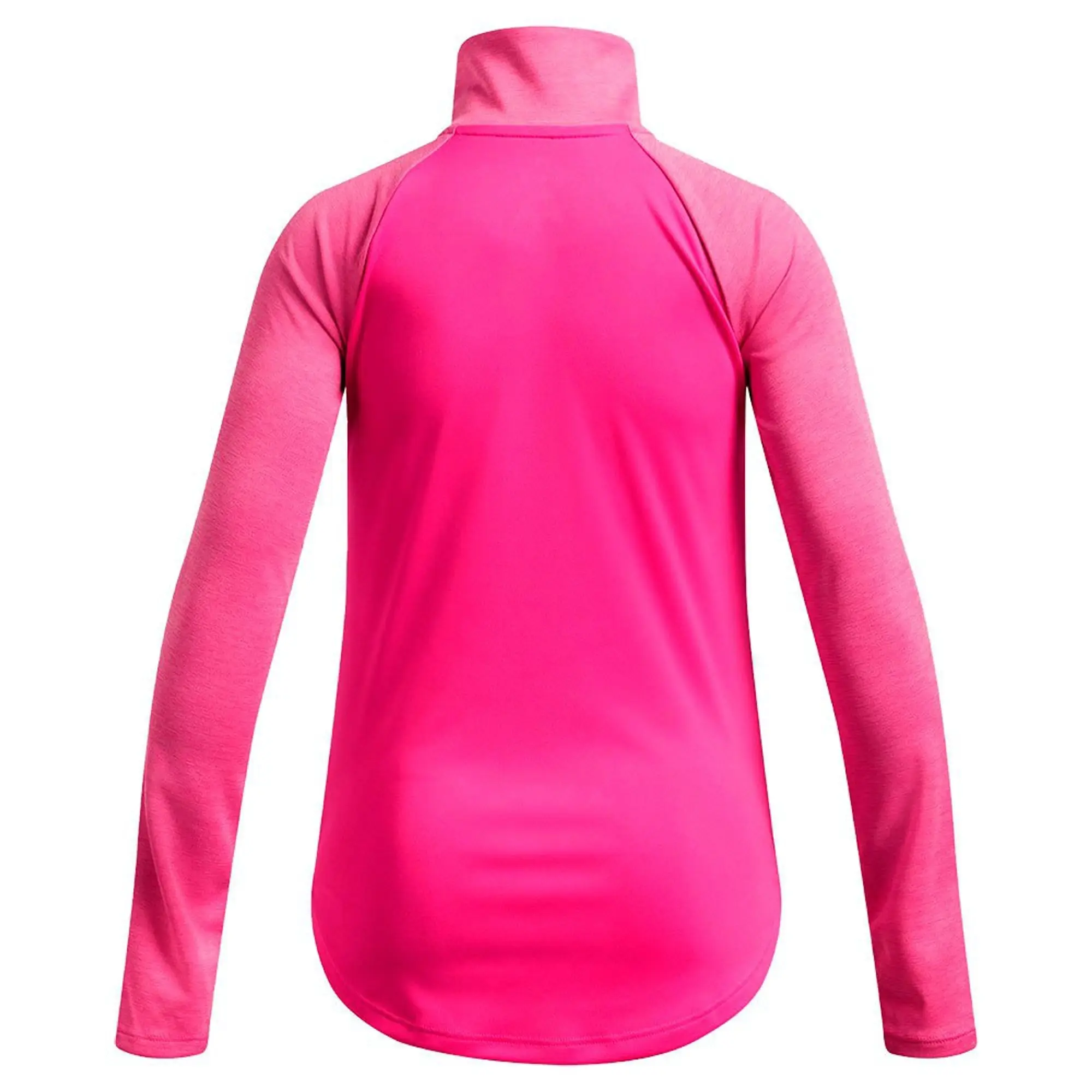 Under Armour Girls Tech Twist Half Zip T-Shirt - Pink - Size S/G - Pink