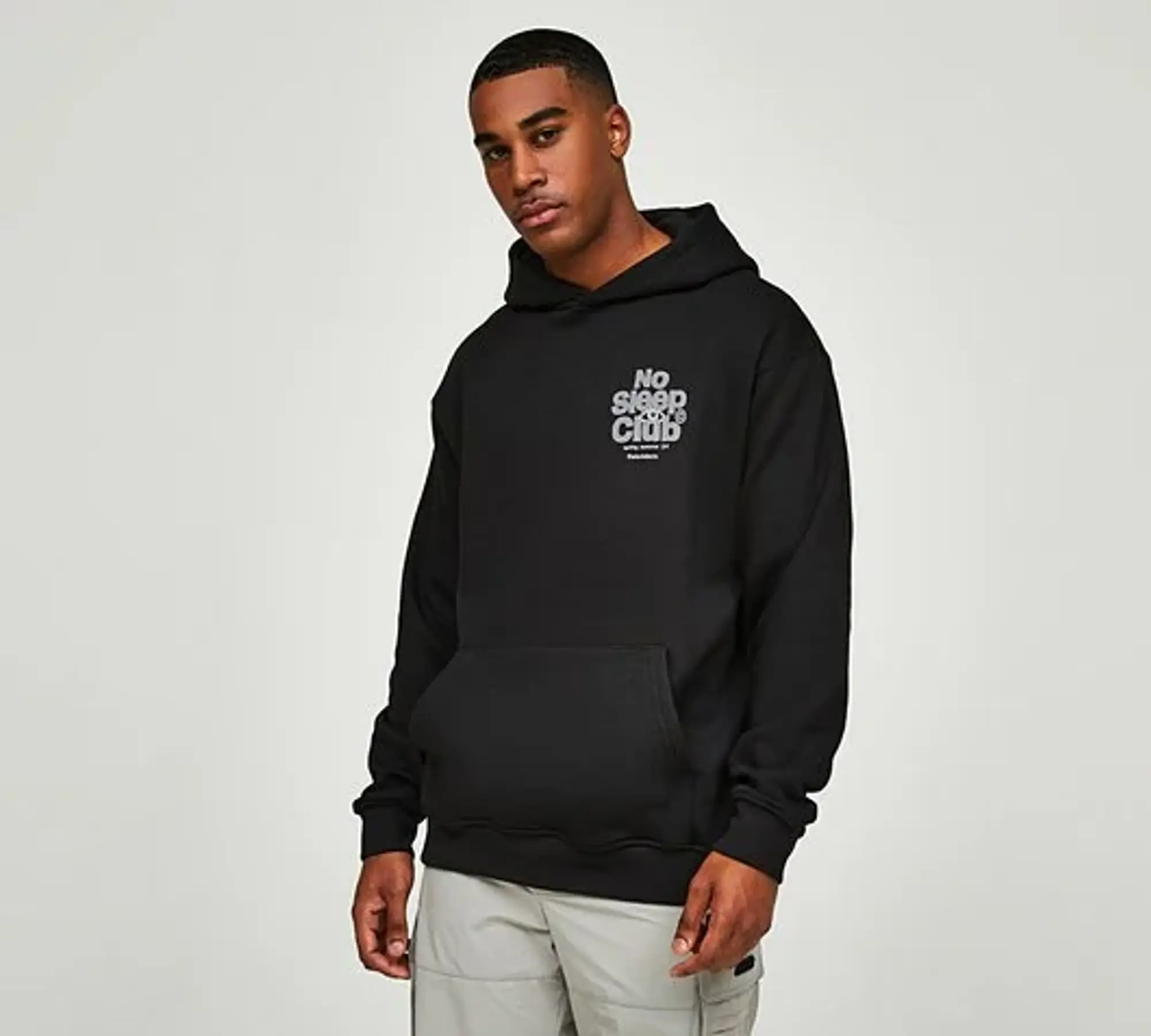 Faded Store No Sleep Club Overhead Hoodie - Black - Size XS - Black