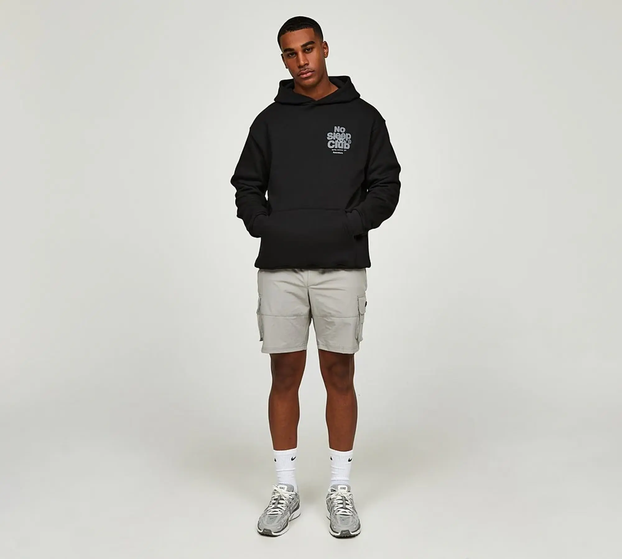 Faded Store No Sleep Club Overhead Hoodie - Black - Size XS - Black