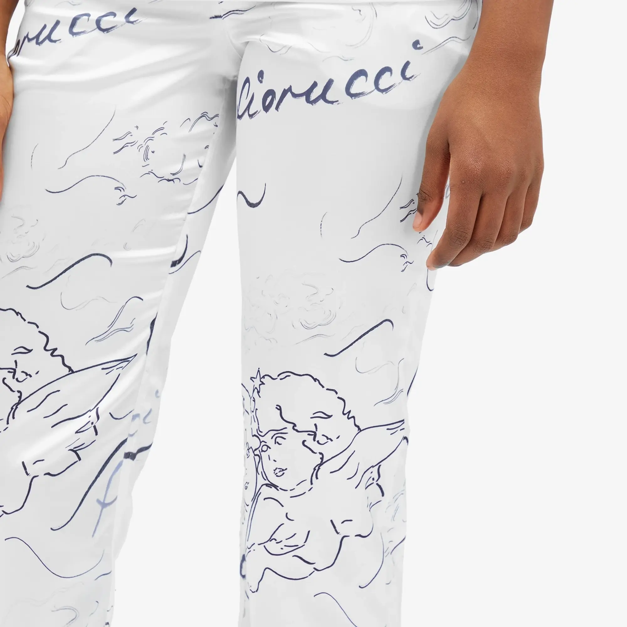 Fiorucci Women's Sketch Angel Trousers White