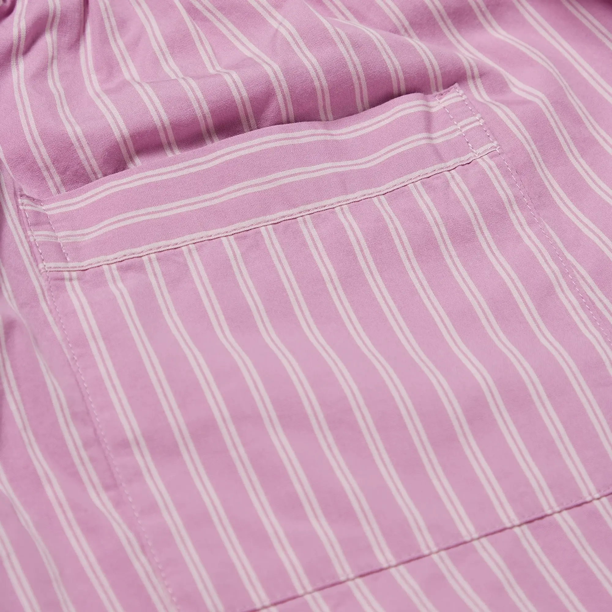 Tekla Fabrics Tekla Sleep Shorts Purple Pink Stripes