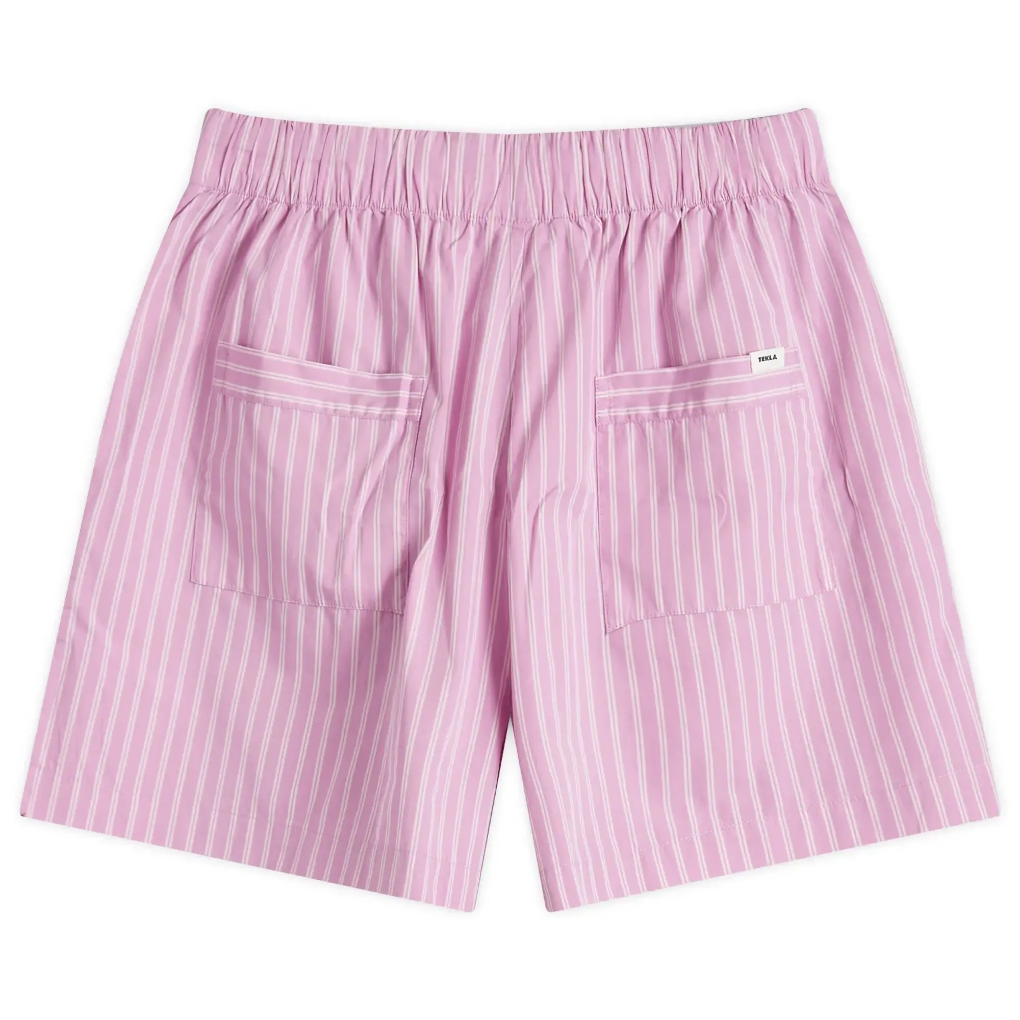 Tekla Fabrics Tekla Sleep Shorts Purple Pink Stripes