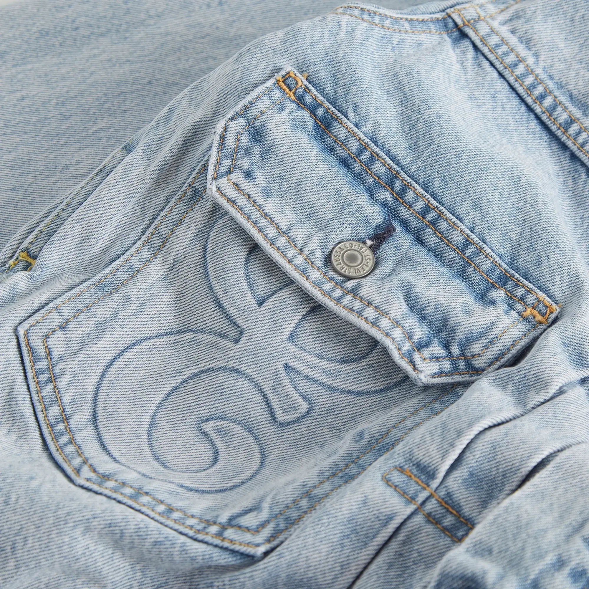 Levis E by END. Type II Trucker Jacket Baby Blue Essential