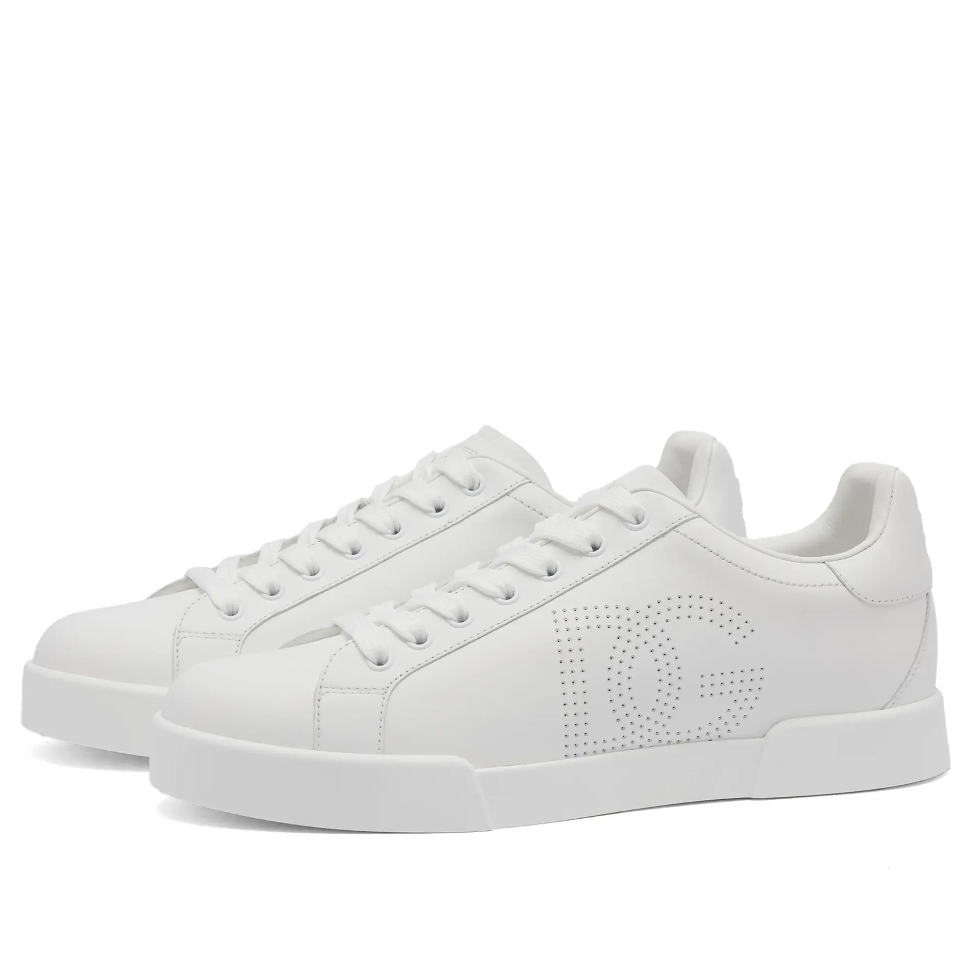 Dolce & Gabbana Women's Diamante Logo Sneaker White