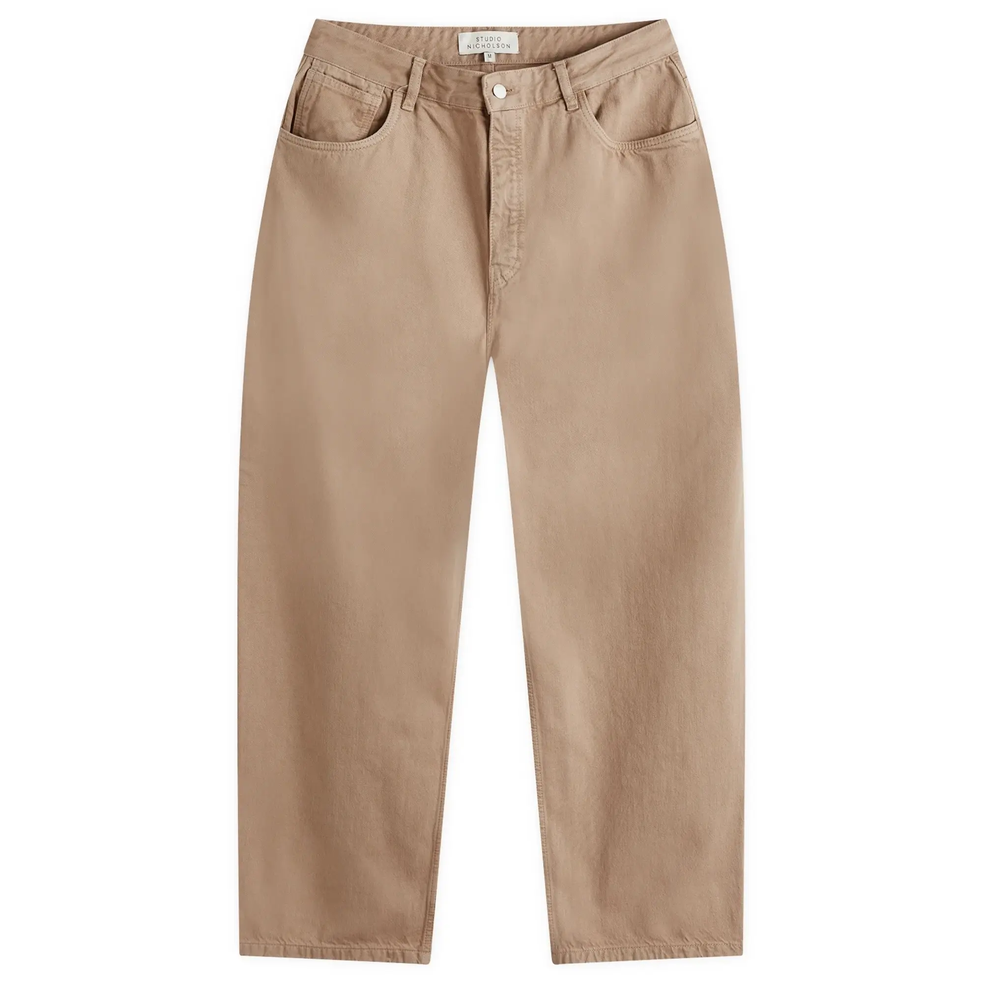 Studio Nicholson Men's Paolo Denim Volume Pants Fawn