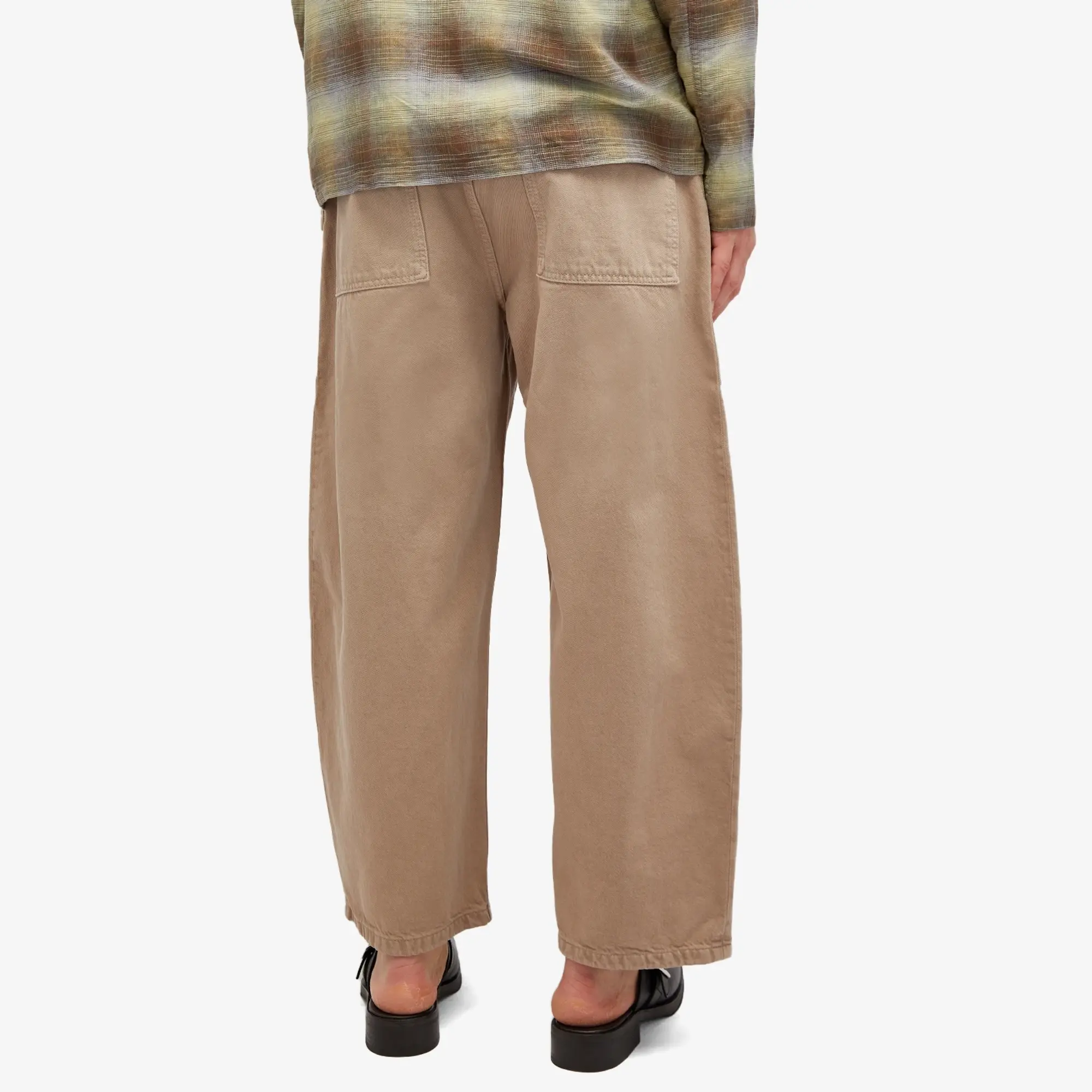 Studio Nicholson Men's Paolo Denim Volume Pants Fawn