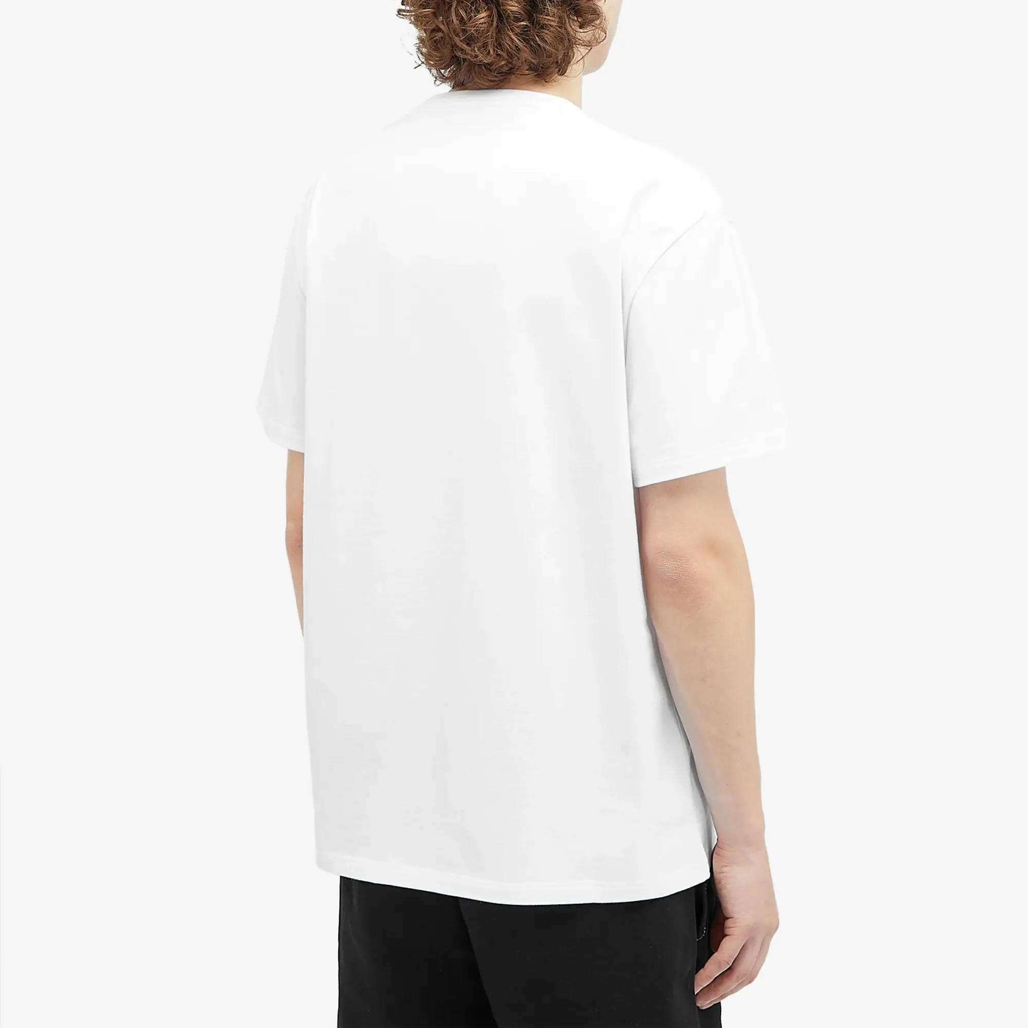 Alexander McQueen Men's Reflective Reverse Logo T-Shirt White / Silver