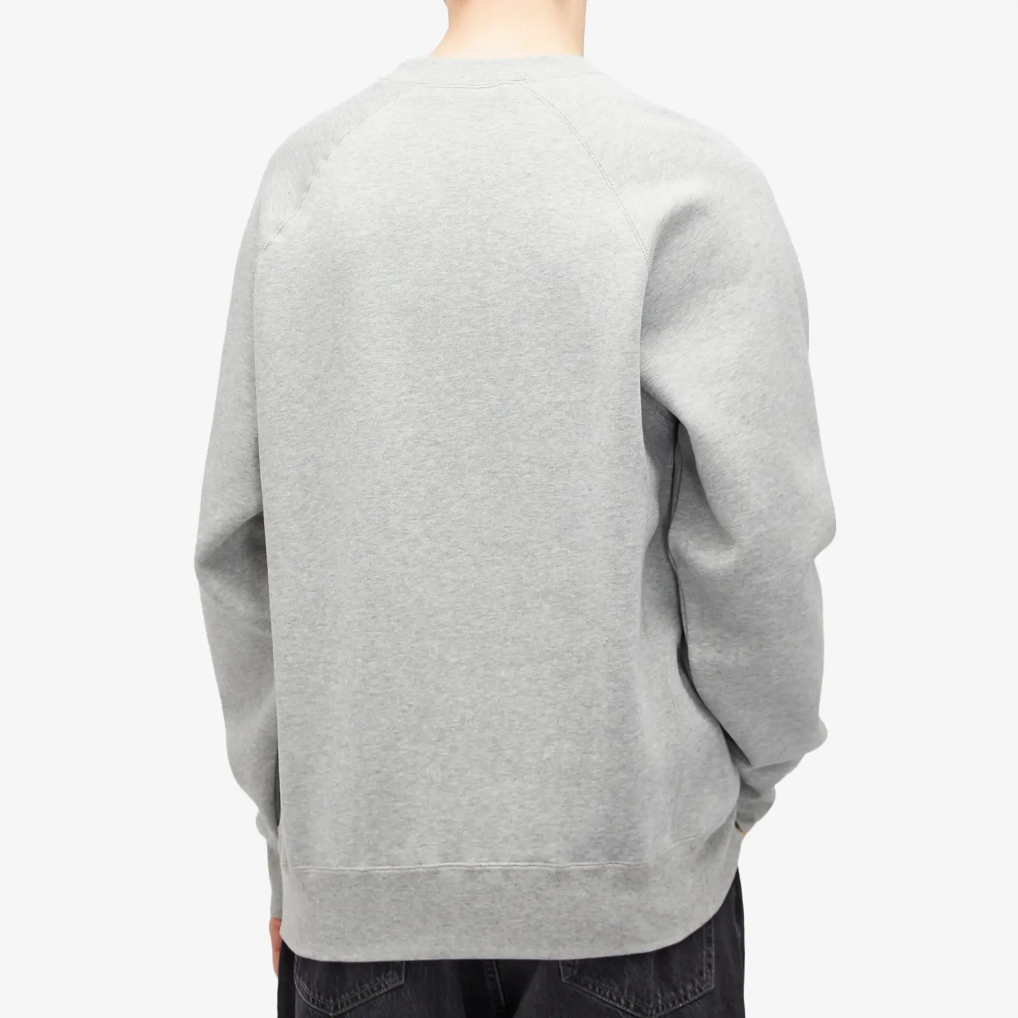Wood Wood Men's Hester Classic Crew Sweatshirt Grey Melange