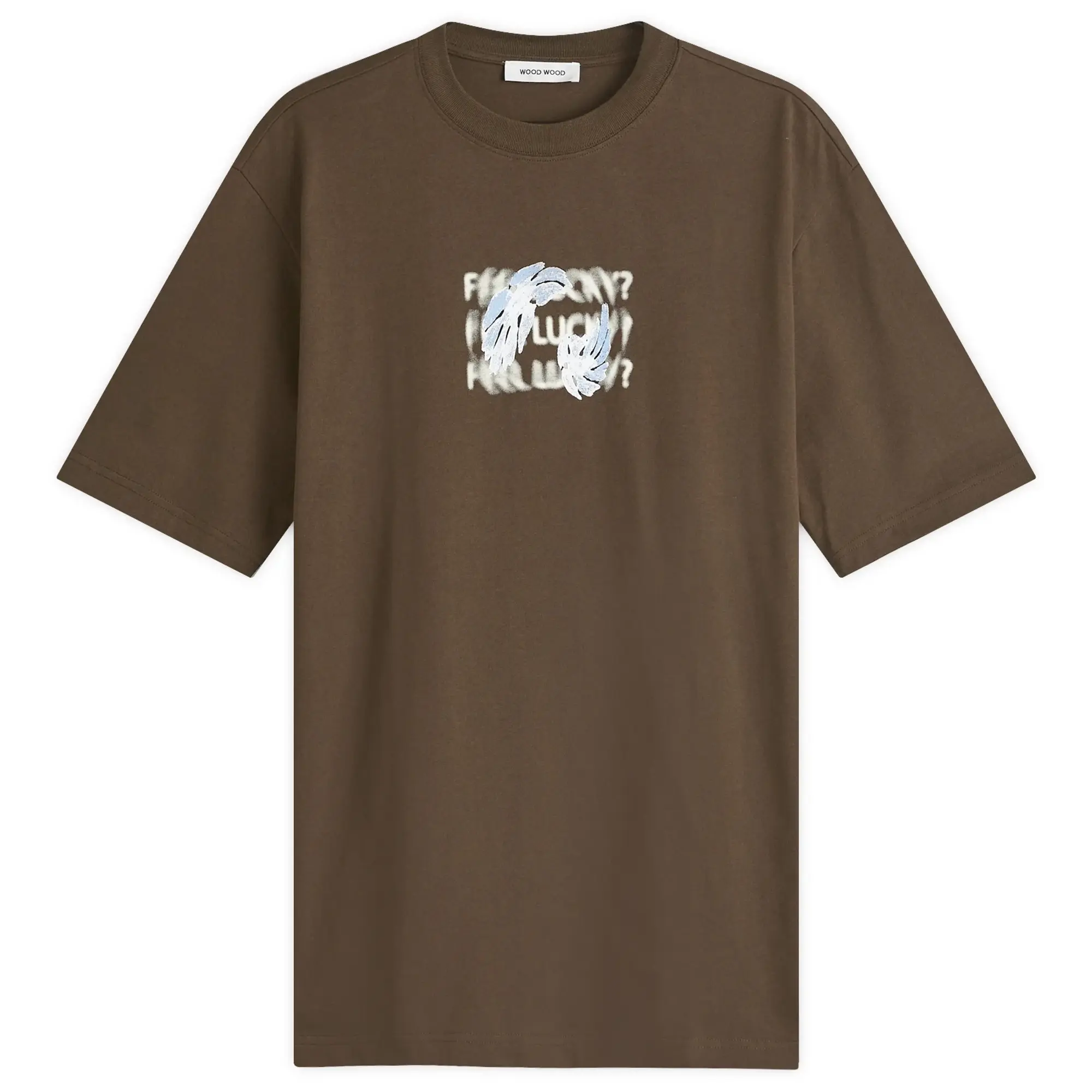Wood Wood Men's Haider Lucky T-Shirt Mahogany