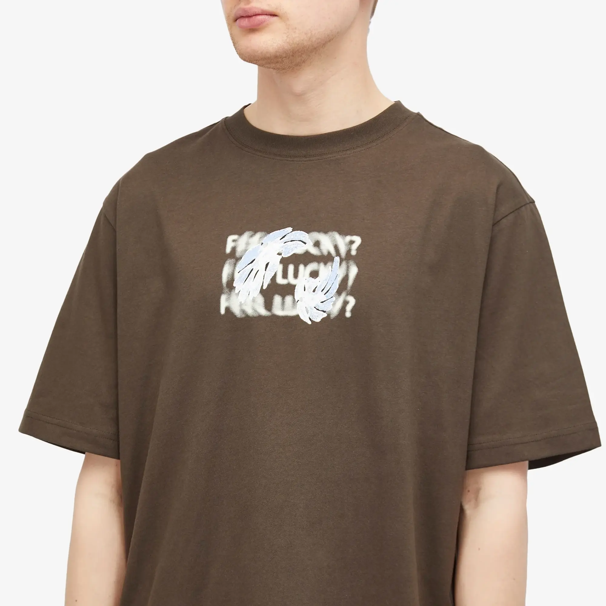 Wood Wood Men's Haider Lucky T-Shirt Mahogany