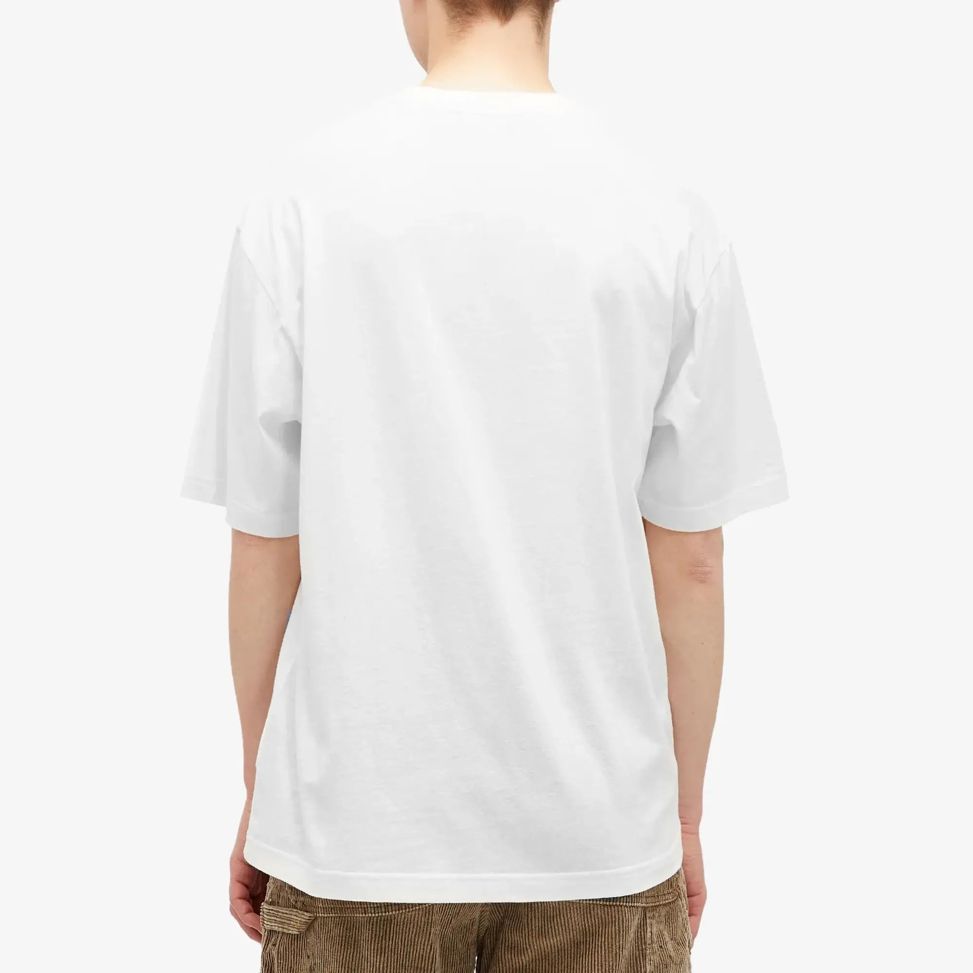 Acne Studios Men's Exford Face Teddy Bear T-Shirt Optic White