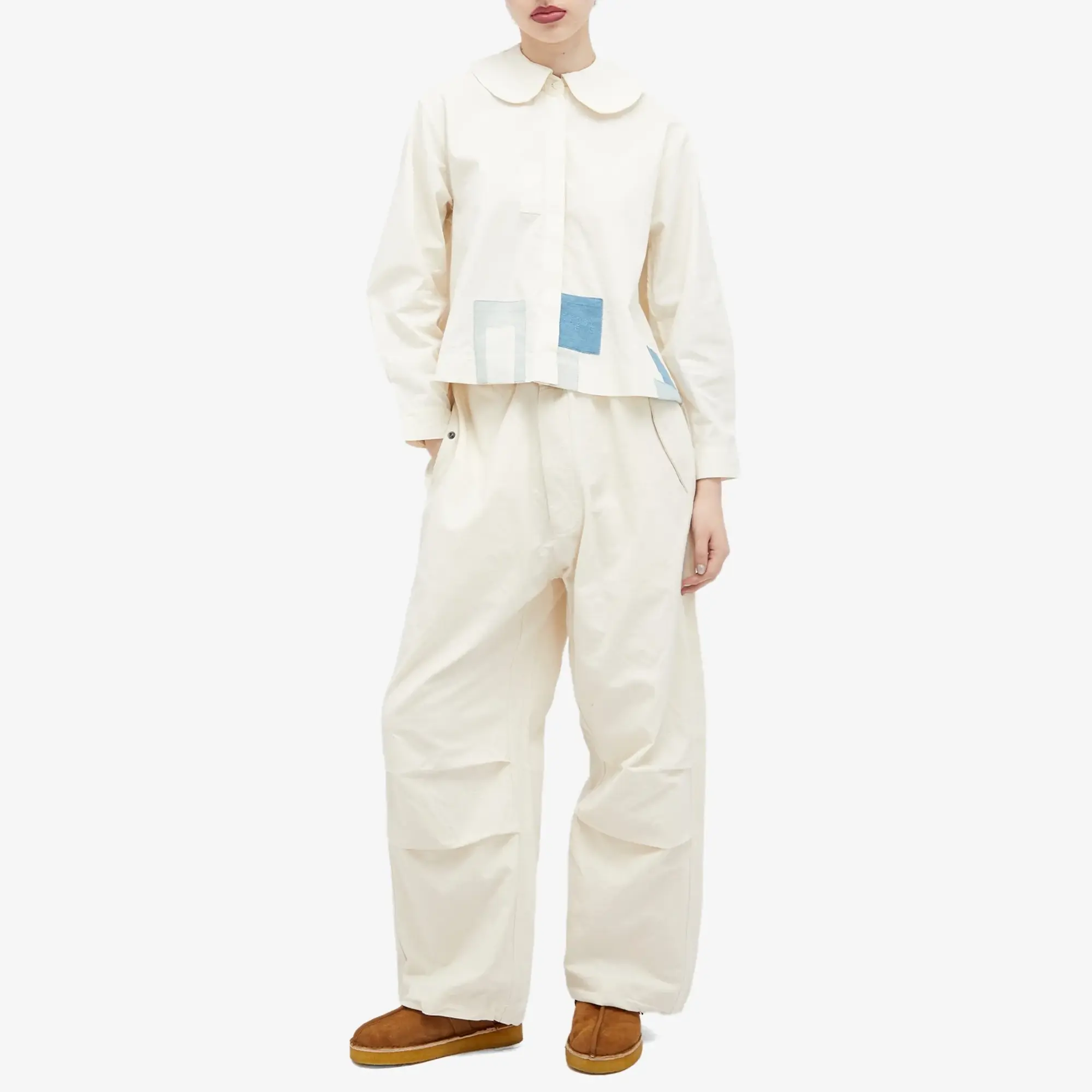 Story mfg. Women's Paco Pants Ecru Slub
