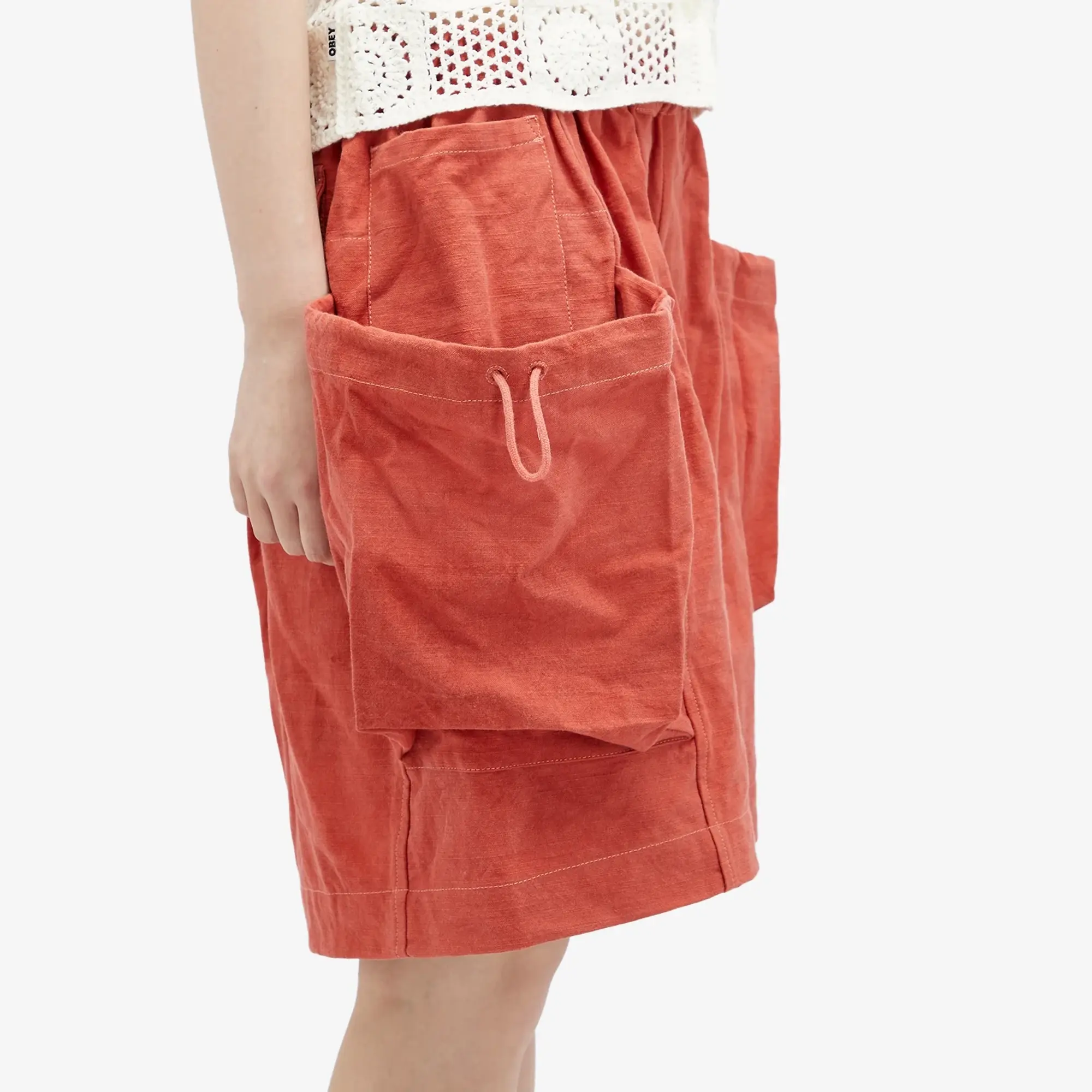 Story mfg. Women's Salt Shorts Ancient Pink Slub