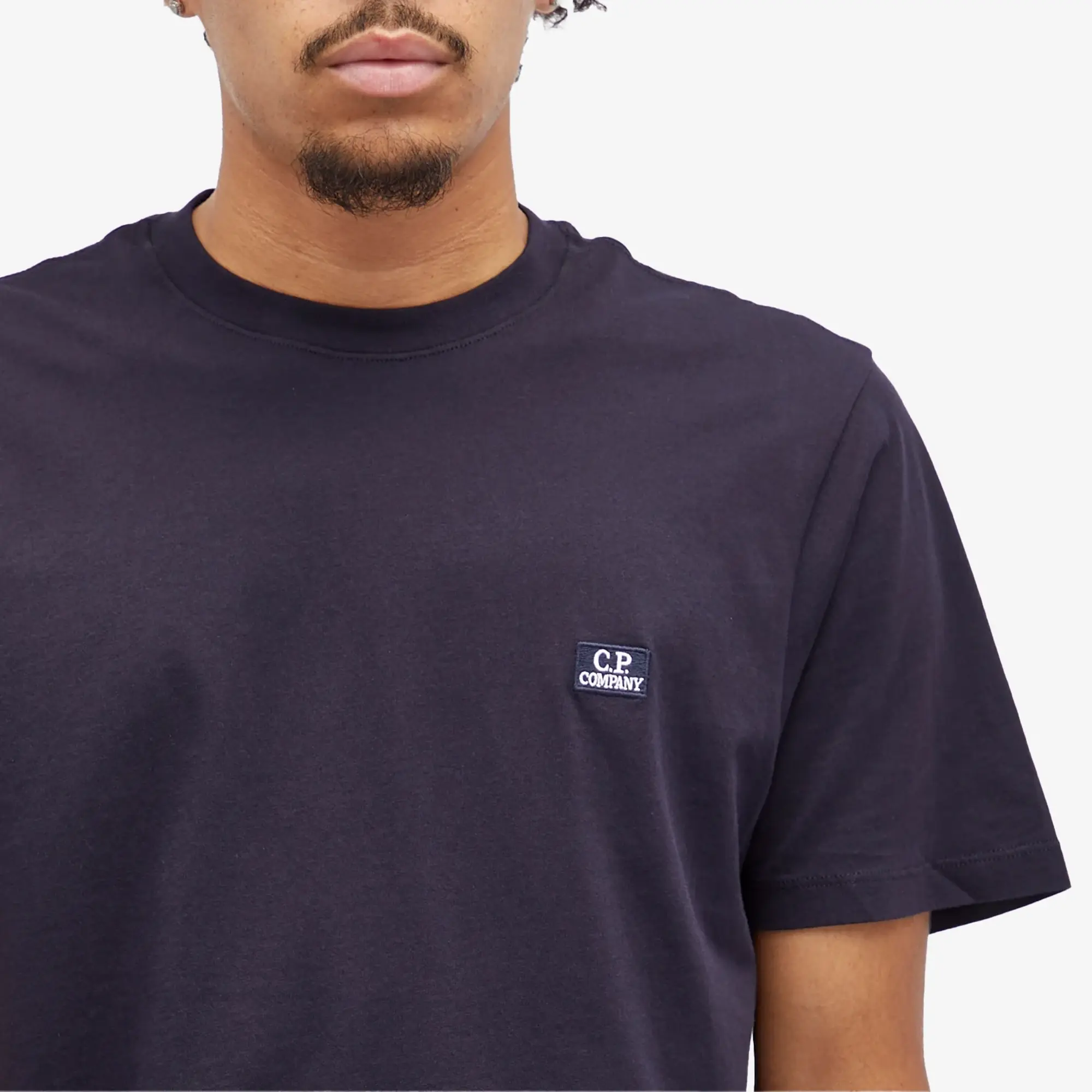 C.P. Company Men's Logo Patch T-Shirt Total Eclipse