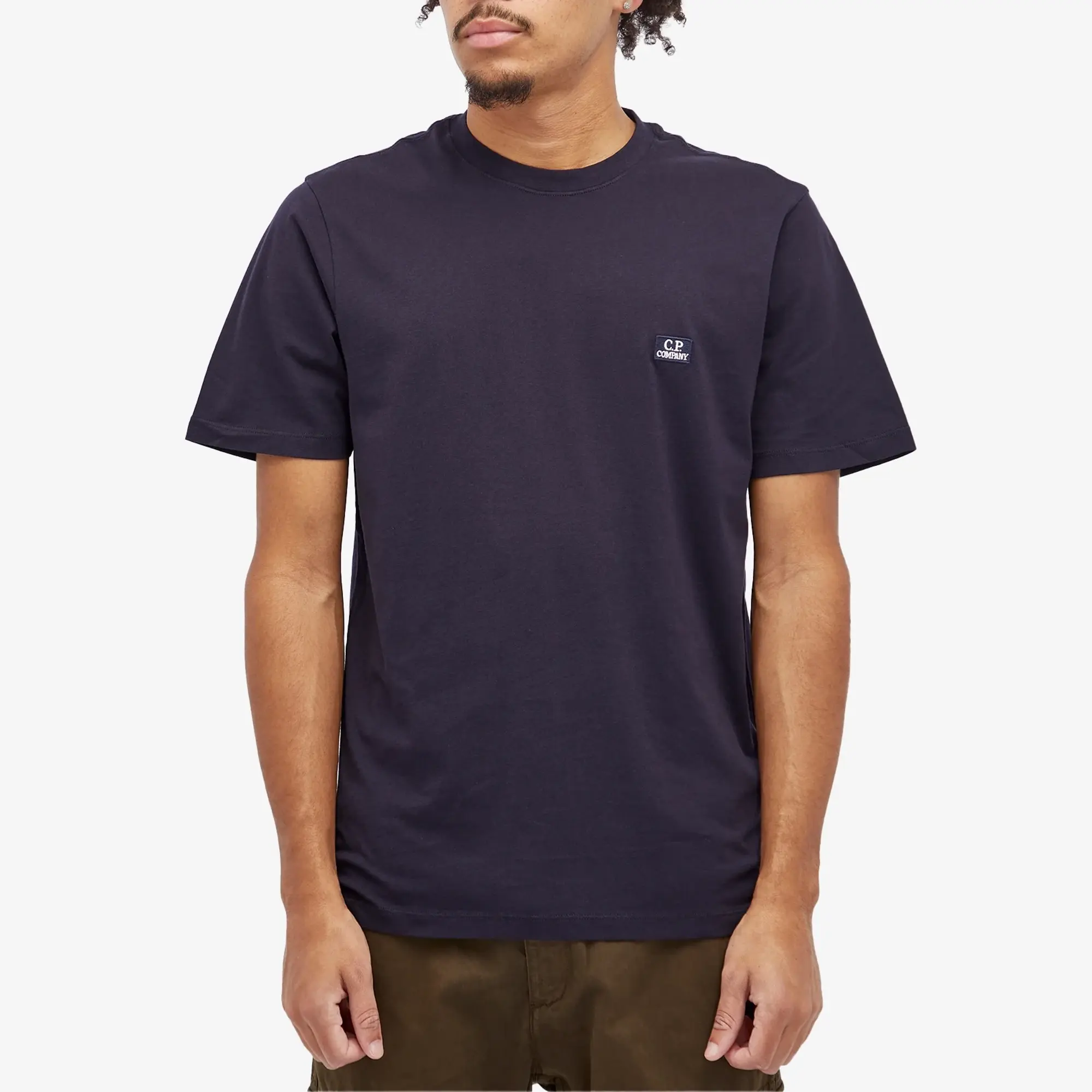 C.P. Company Men's Logo Patch T-Shirt Total Eclipse
