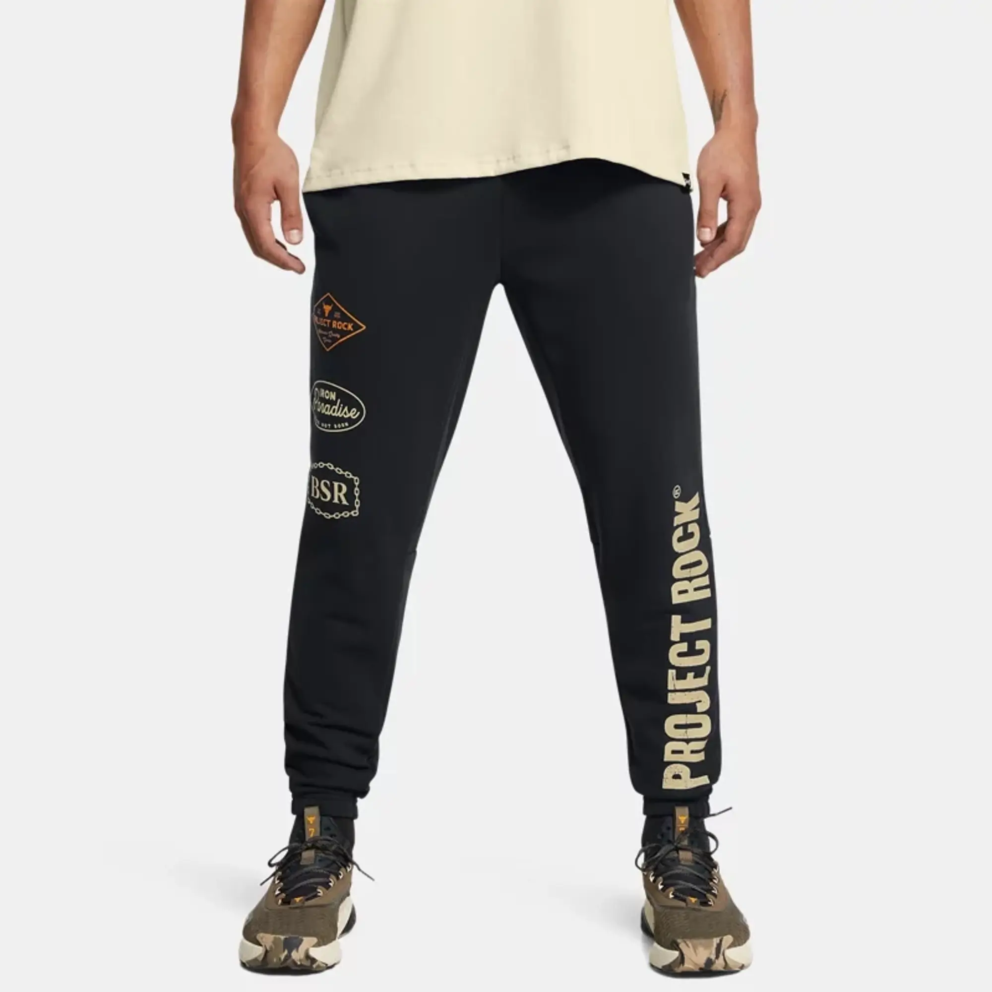 Under Armour Men's Project Rock Heavyweight Tools Of The Trade Pants Black / Silt XXL