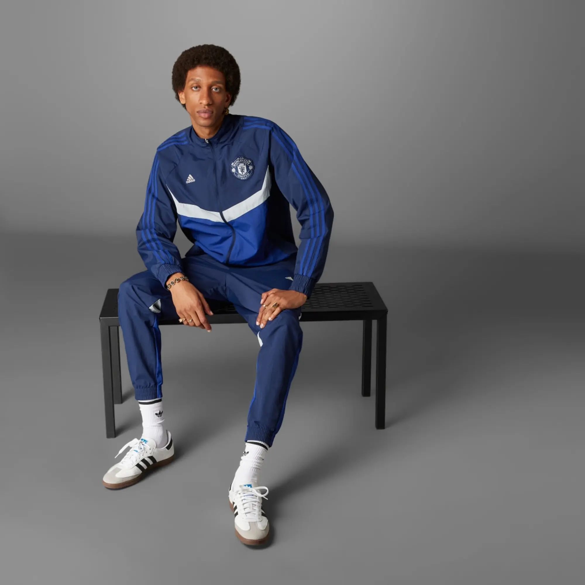 adidas Manchester United Seasonal Track Top Blue