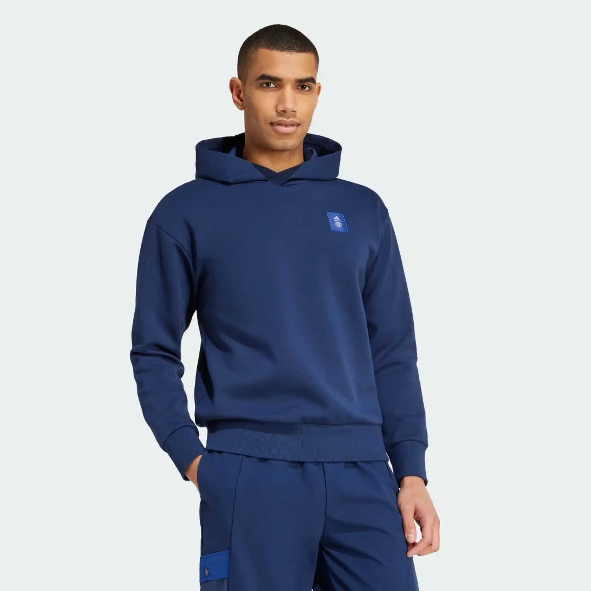 adidas Men Manchester United Seasonal Doubleknit Hoodie