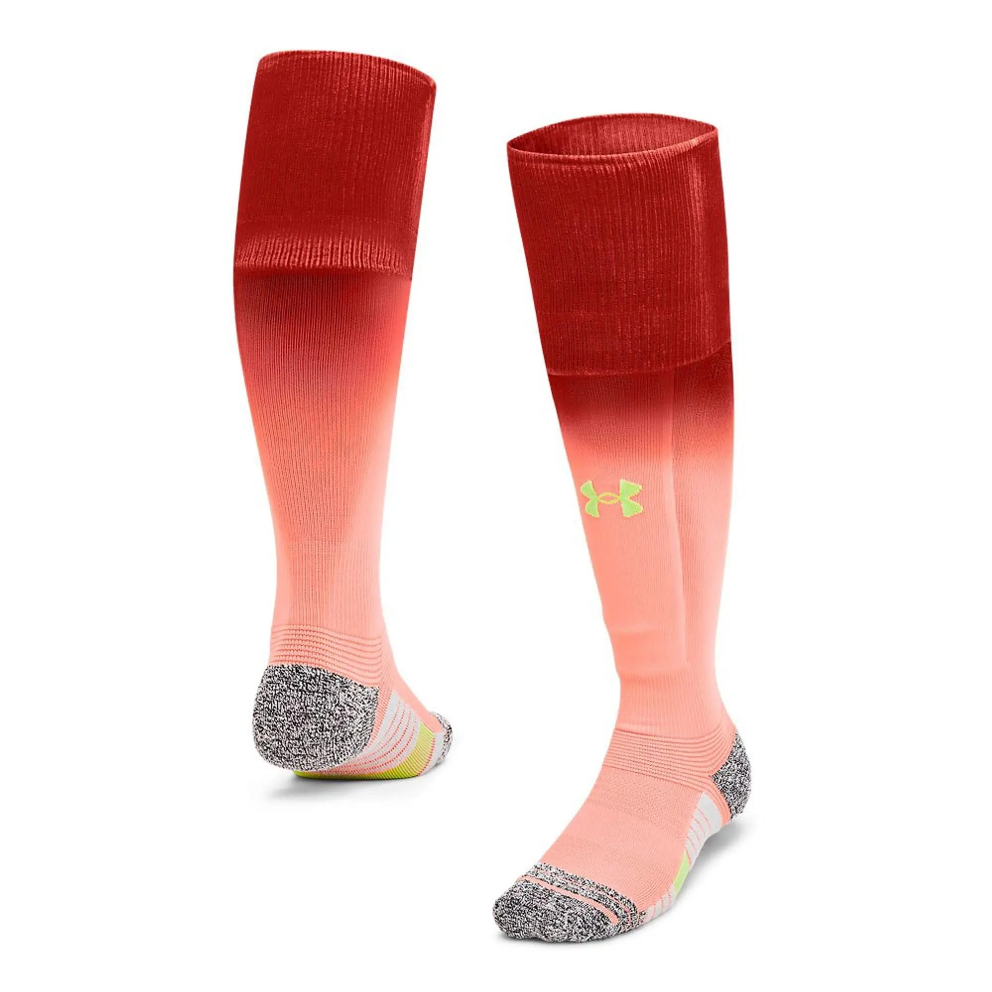 Unisex  Under Armour  Magnetico Pocket Over-The-Calf Socks Flare Orange / Earthen Orange / Morph Green M